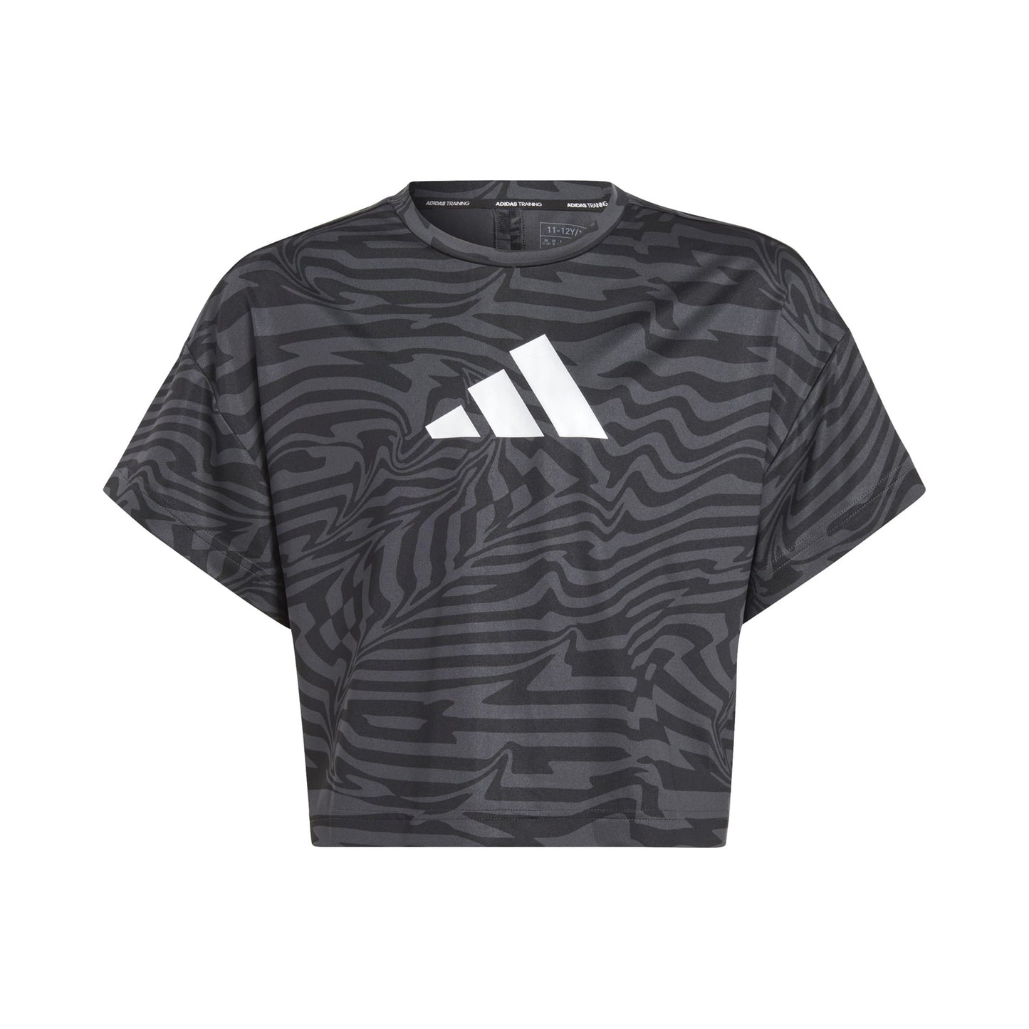 adidas Team Issue AOP Tričko Dívky - černá, tmavě šedá