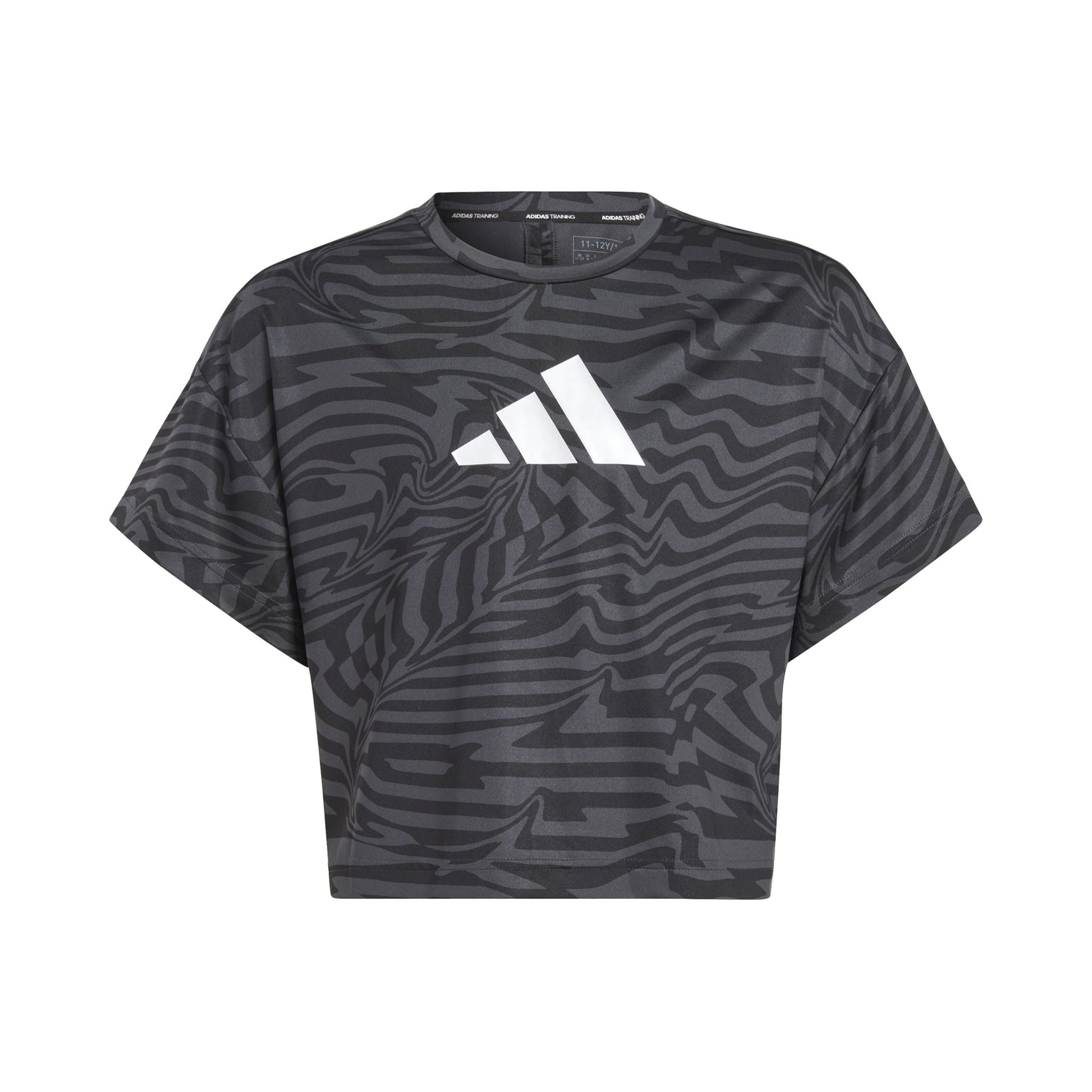adidas Team Issue AOP Tričko Dívky - černá, tmavě šedá