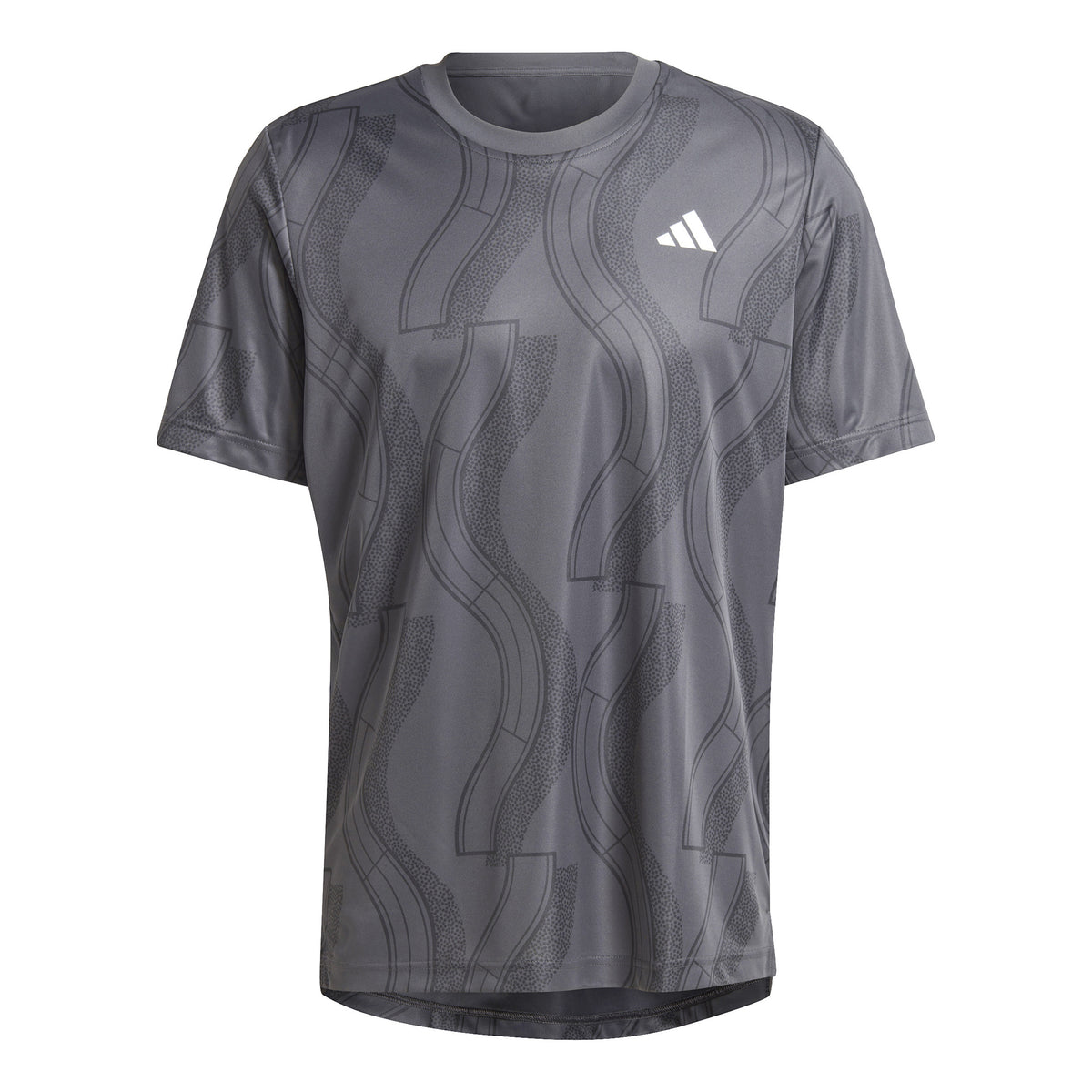 adidas Club Graphic Tričko Muži - tmavě šedá, černá