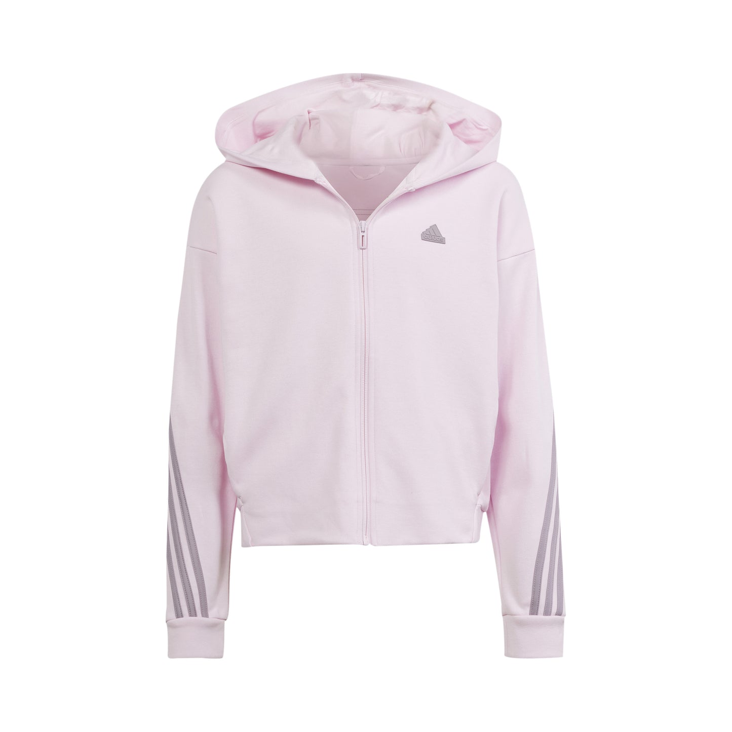 adidas Future Icon 3-Stripes Mikina s kapucí Dívky - růžová,