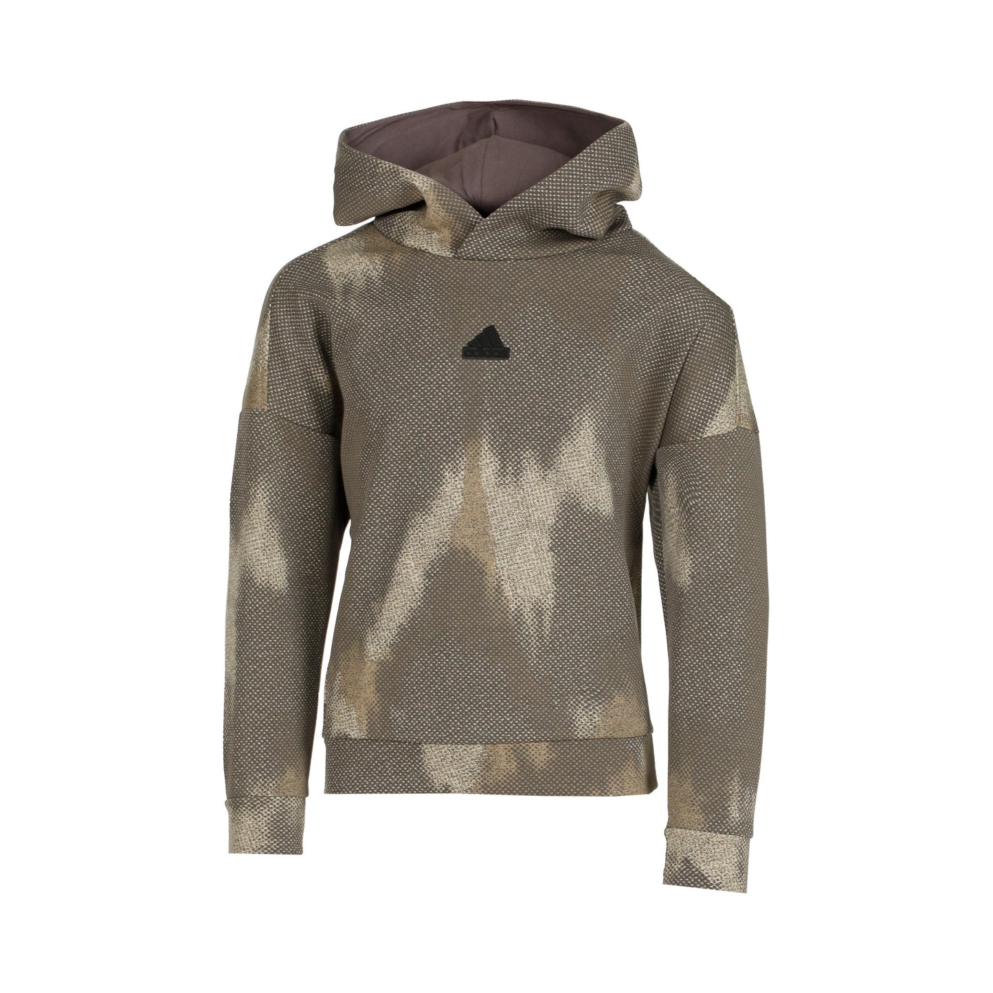 adidas AOP Hoody Chlapci - khaki, šedá