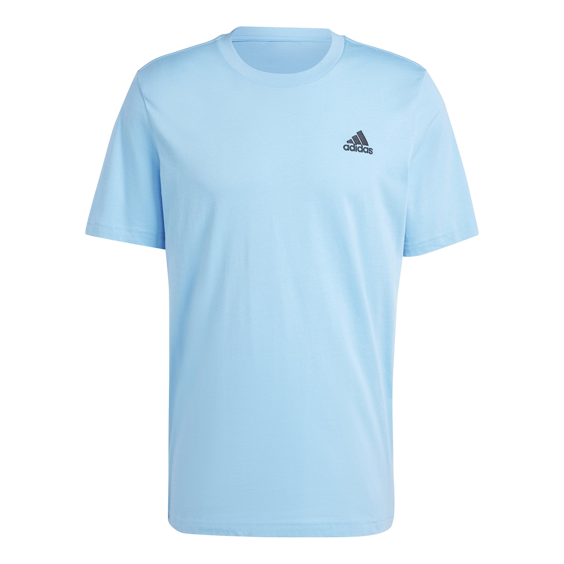 adidas Sleeveless Single Jersey Tričko Muži - světle modrá, černá