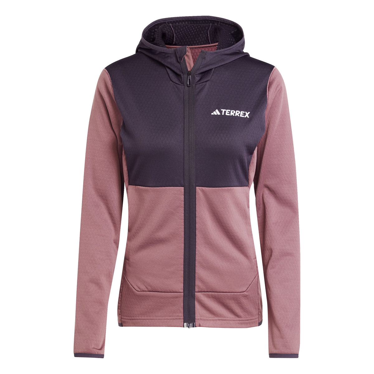 adidas Terrex XPR LT Fleece Běžecká bunda Dámy - hnědá,
