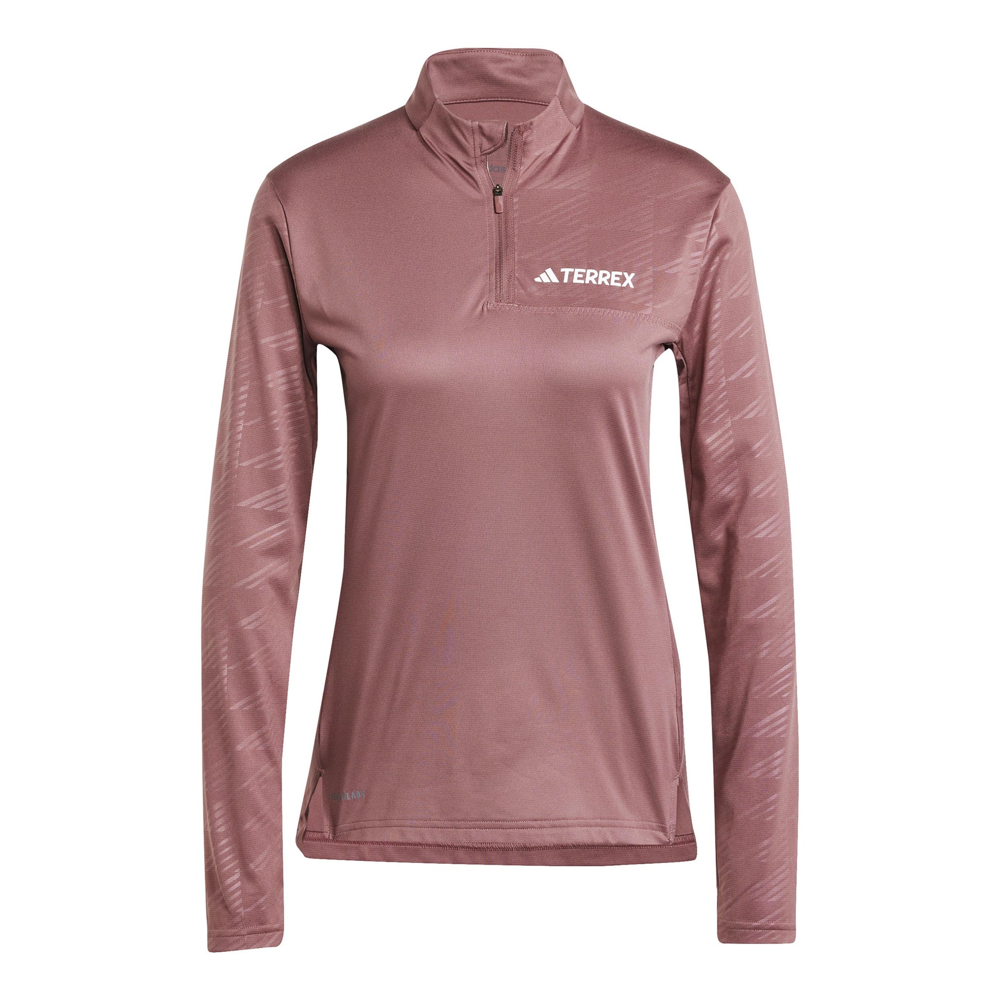 adidas MT Half-Zip S dlouhým rukávem Dámy - hnědá,