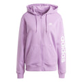 Linear French terry Full Zip Mikina s kapucí Dámy - růžová,