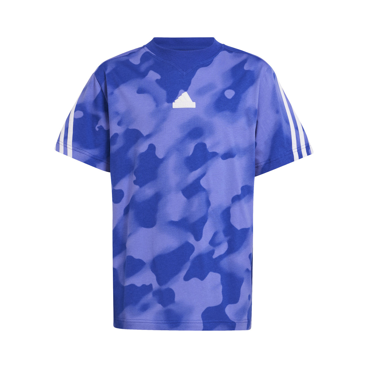 adidas Future Icon Camo Printed Tričko Chlapci - modrá, bílá