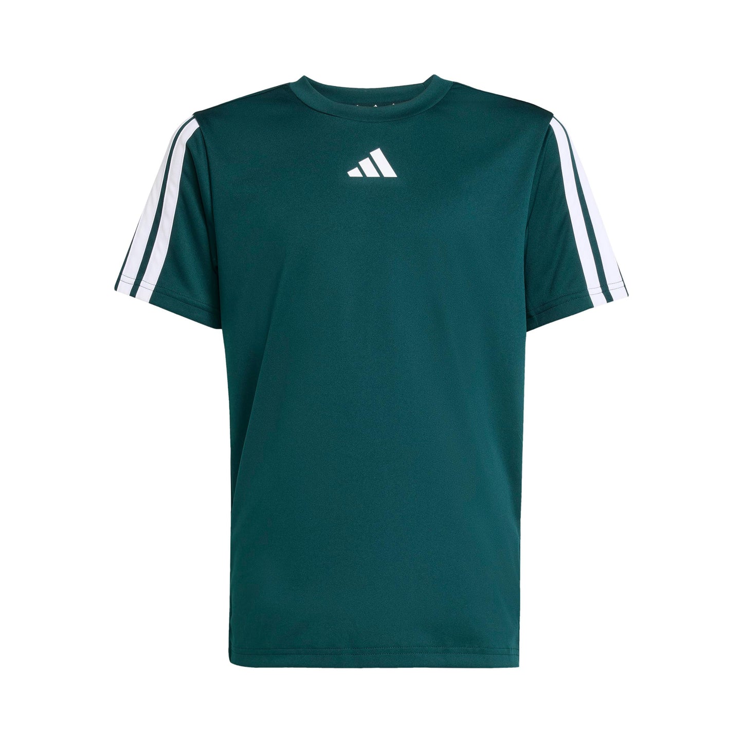 adidas Training Essentials 3 Stripes Tričko - tmavě zelená, bílá