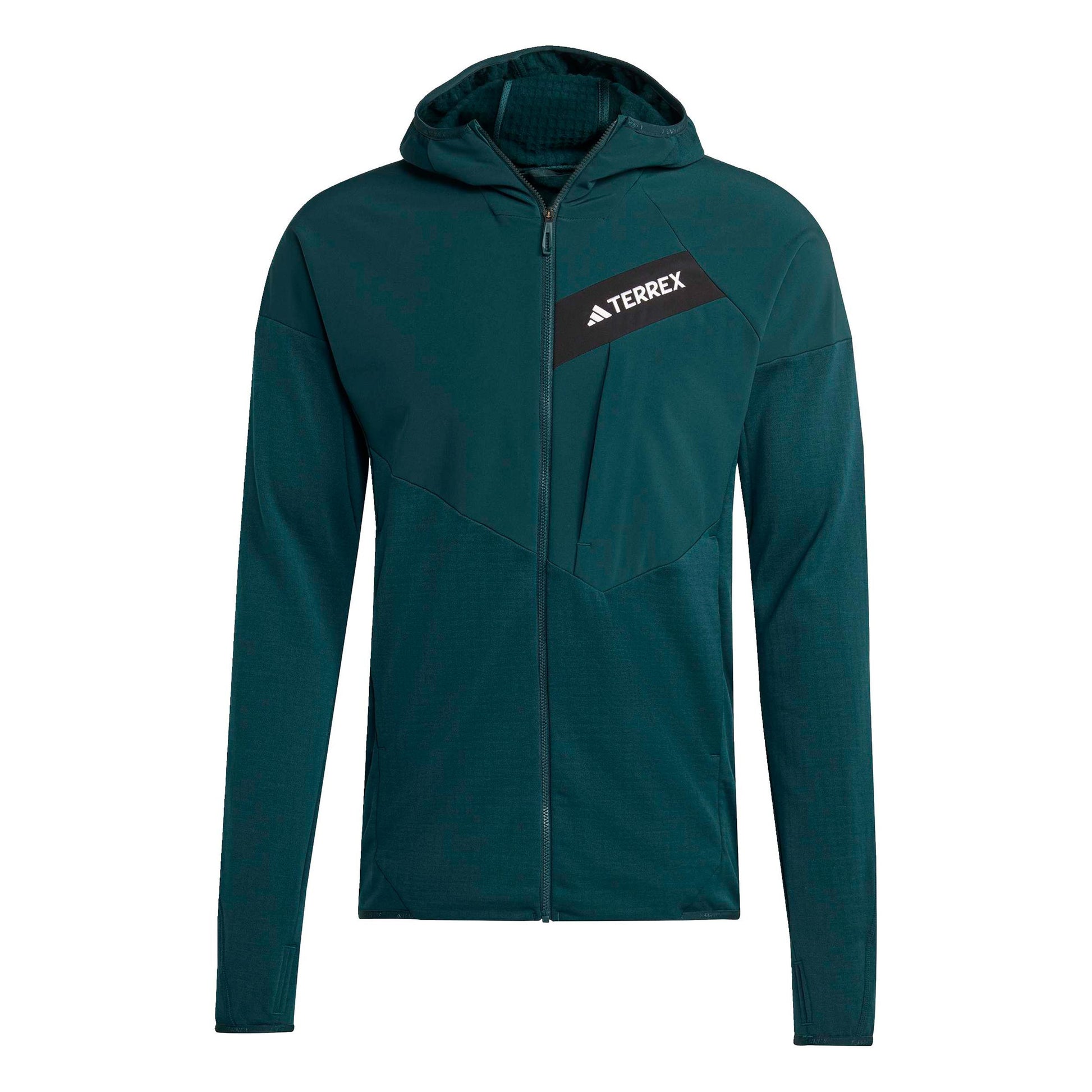 adidas Terrex TRK ClimaWarm Fleece Běžecká Bunda Muži-Zelená