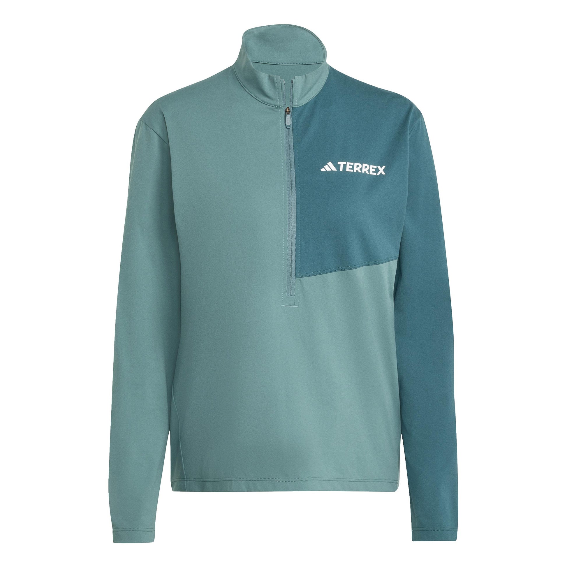 adidas Terrex MT Half-Zip Běžecké Tričko Dámy-Tmavě Zelená,Zelená