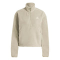 Fleece Half-Zip Mikina Dámy-béžová