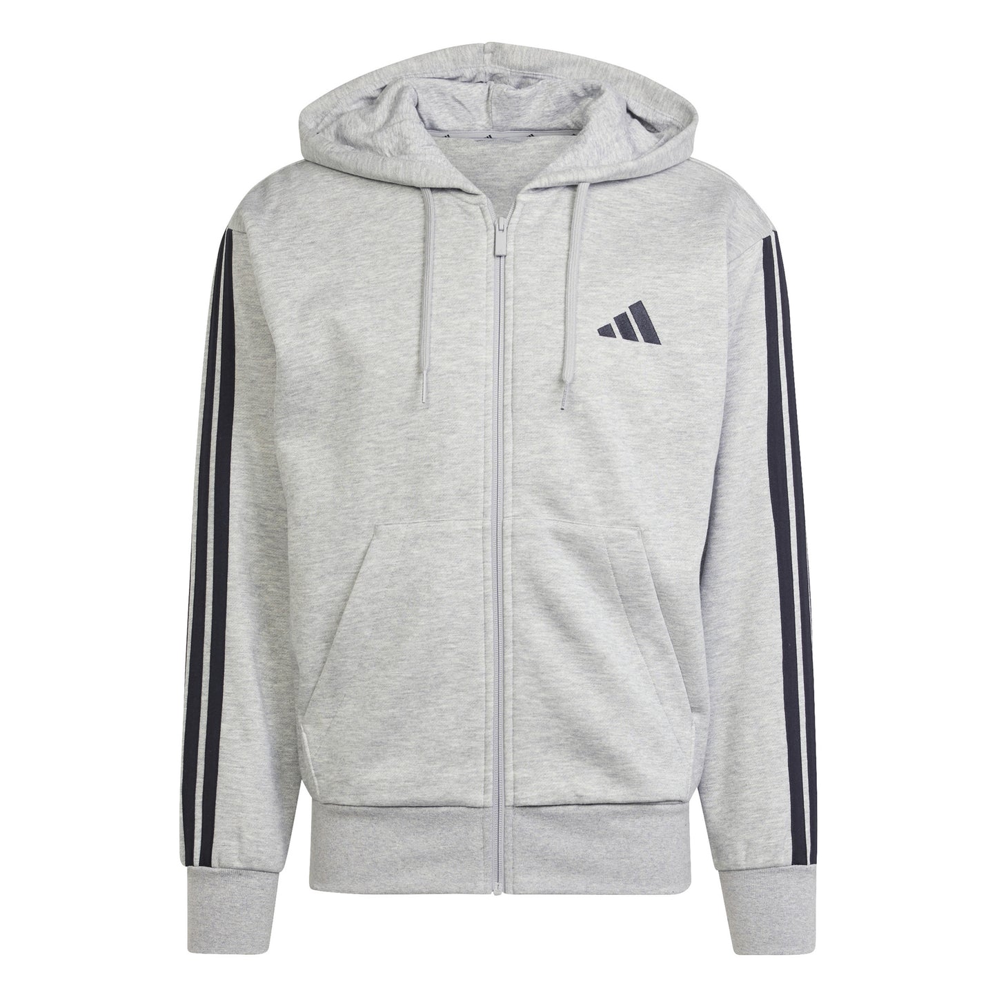 adidas Essentials 3 Stripes Mikina s kapucí Muži - šedá, černá