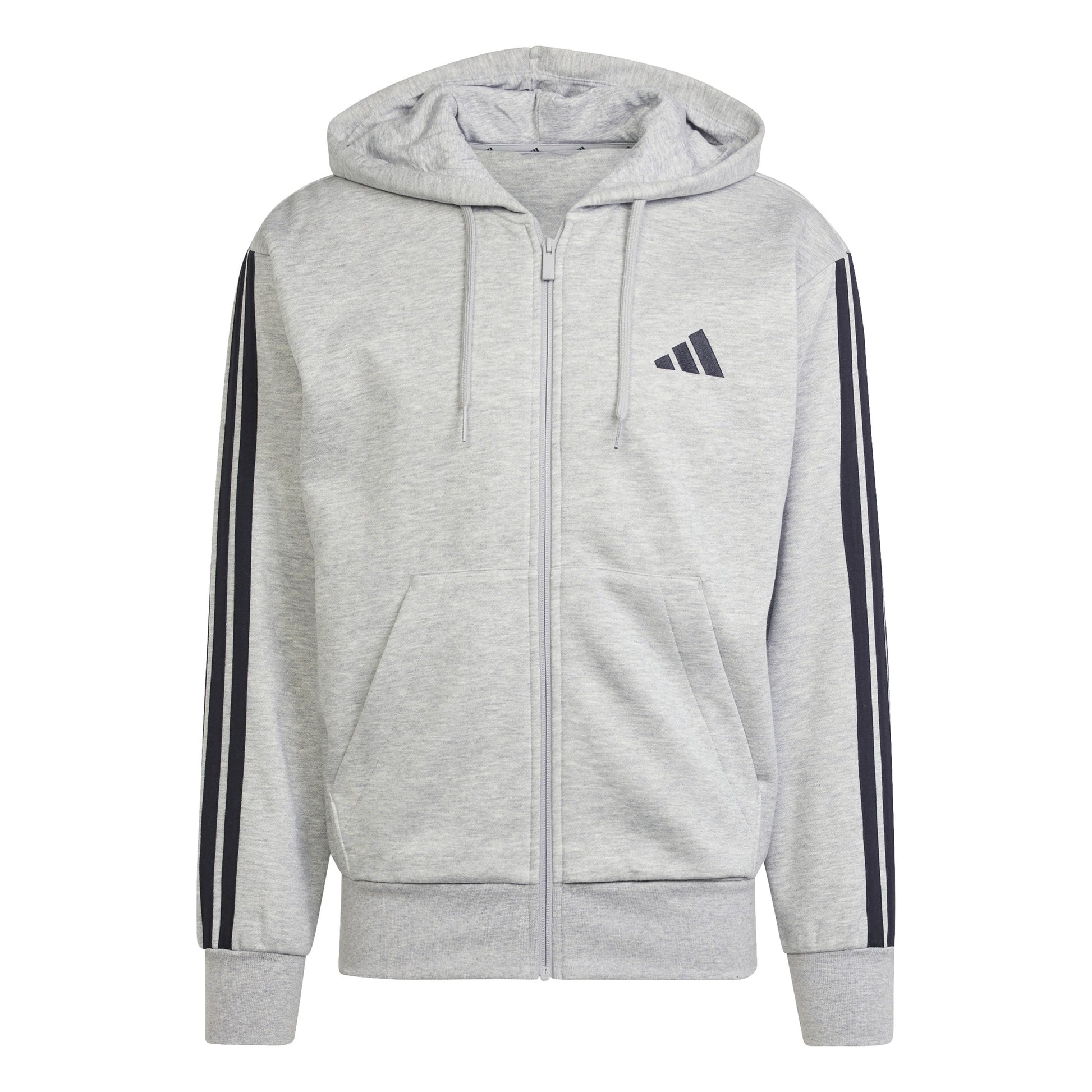 adidas Essentials 3 Stripes Mikina s kapucí Muži - šedá, černá
