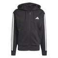Essentials 3 Stripes Mikina s kapucí Muži - černá, bílá