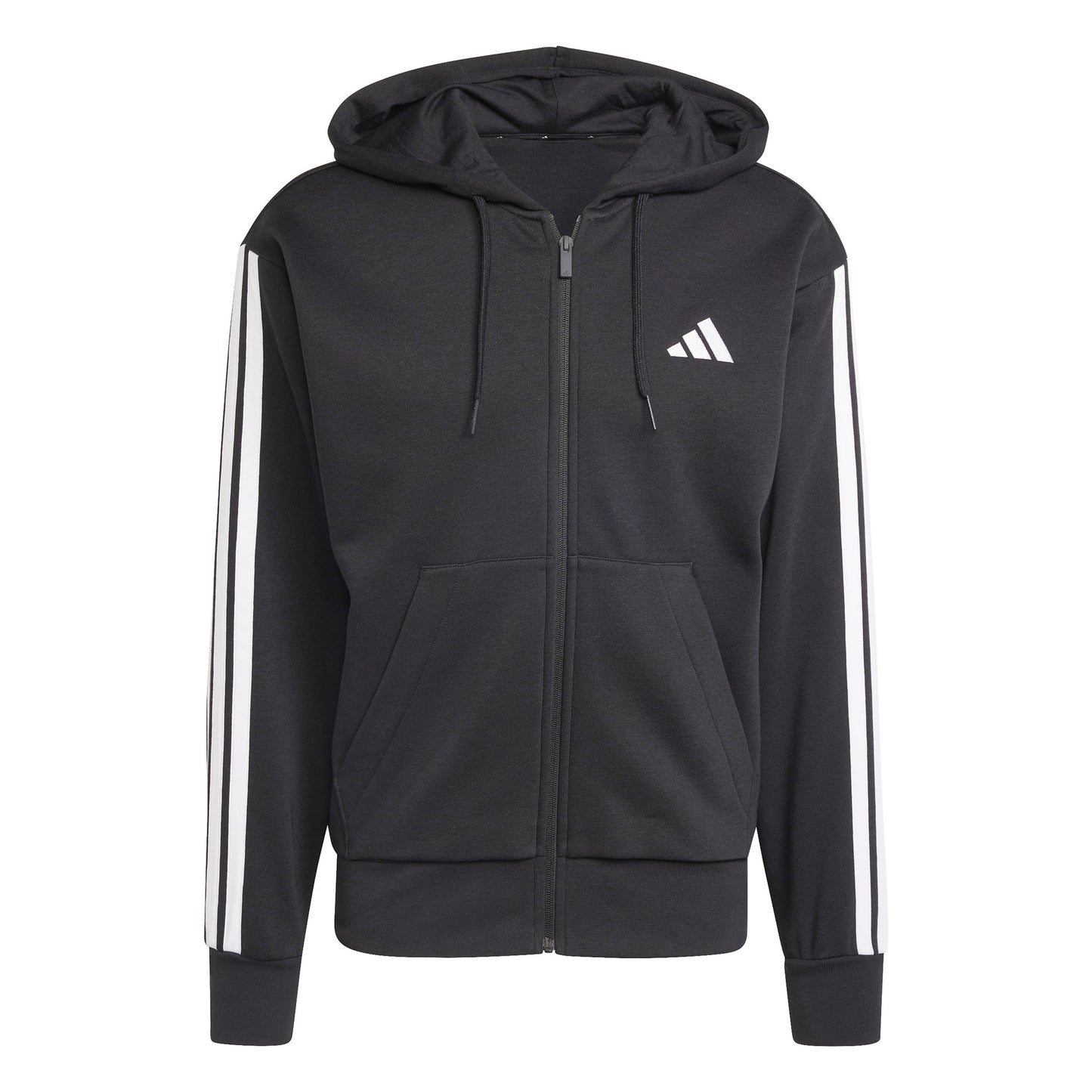 adidas Essentials 3 Stripes Mikina s kapucí Muži - černá, bílá