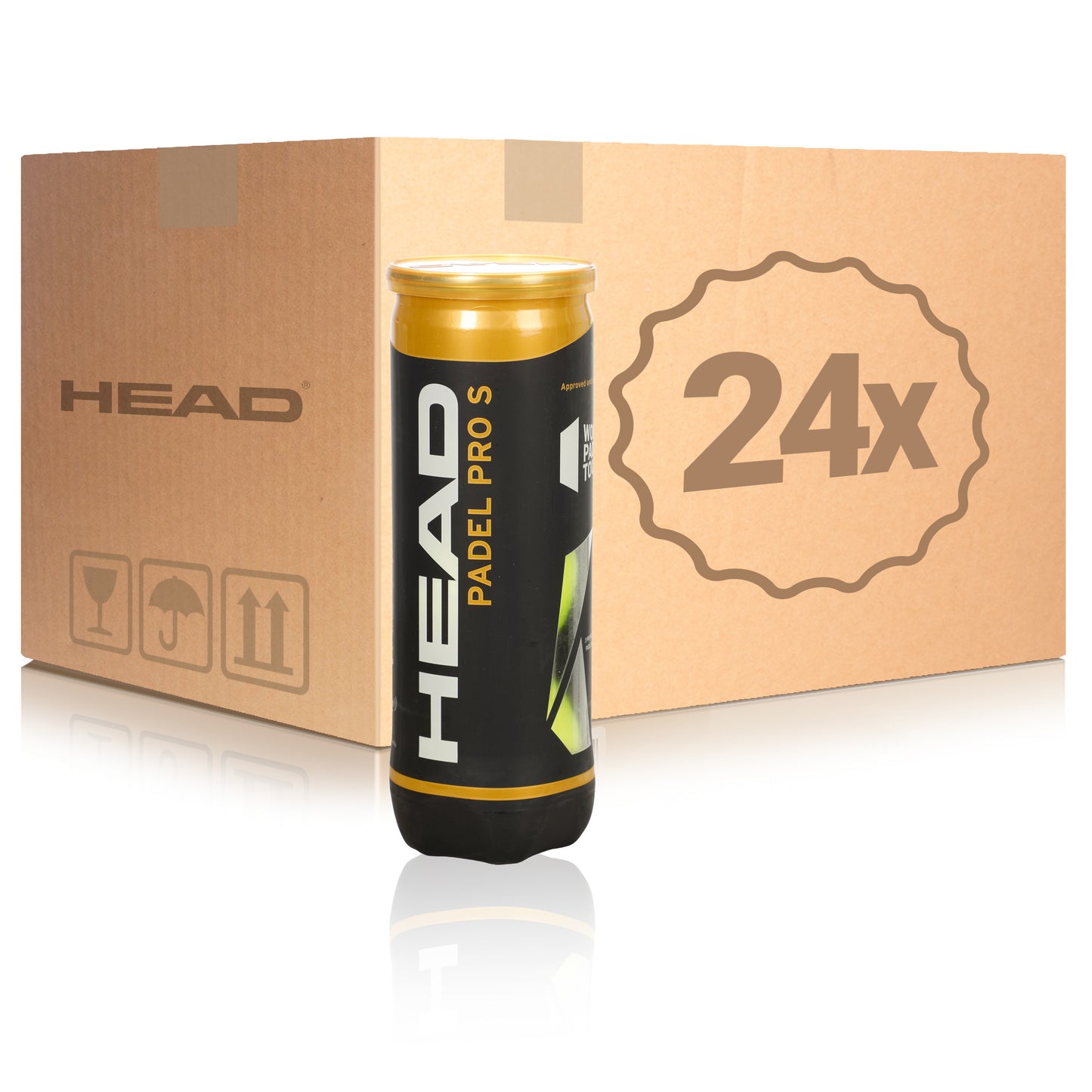 HEAD 24 x 3ks v balení Padel Pro S V kartónu