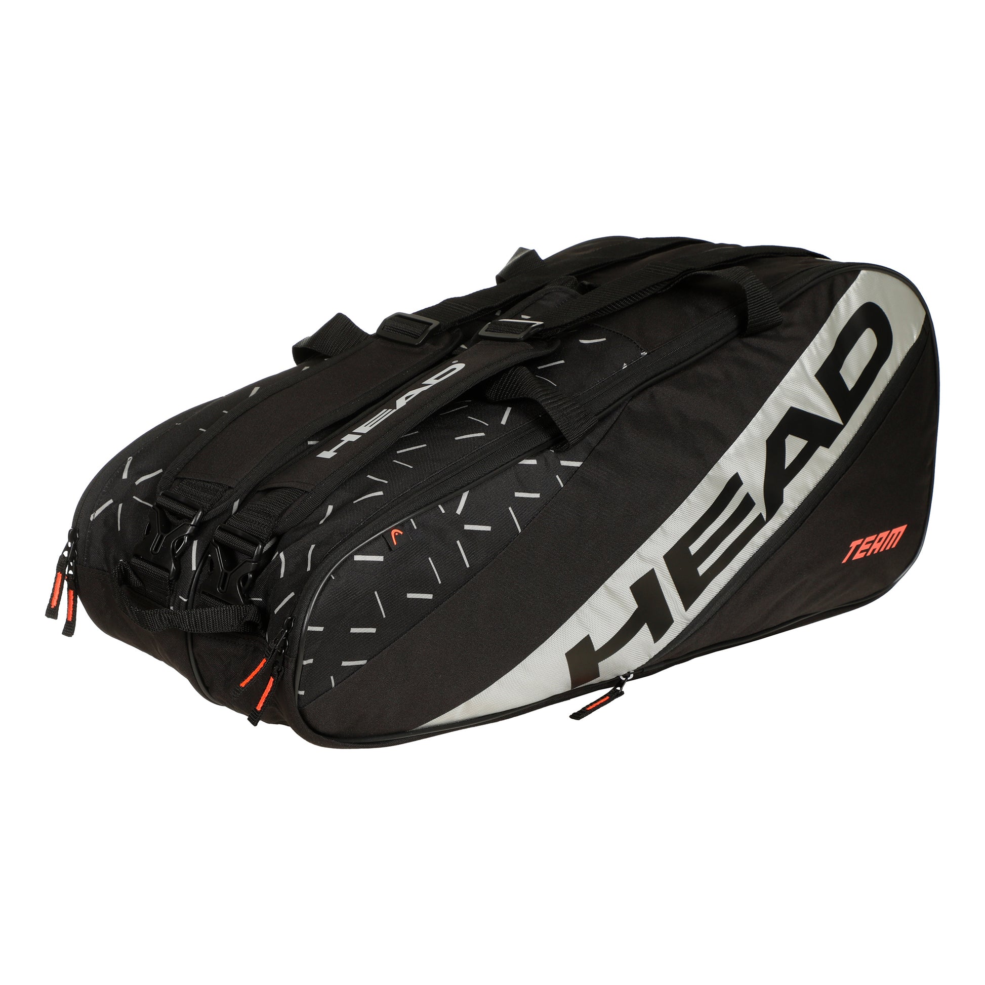 HEAD Team Racquet Bag L Taška Na Raketu-Černá,Šedá