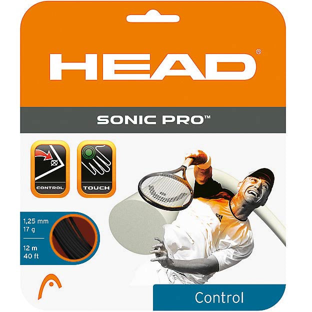 HEAD Sonic Pro Výpletová Sada 12m-Černá