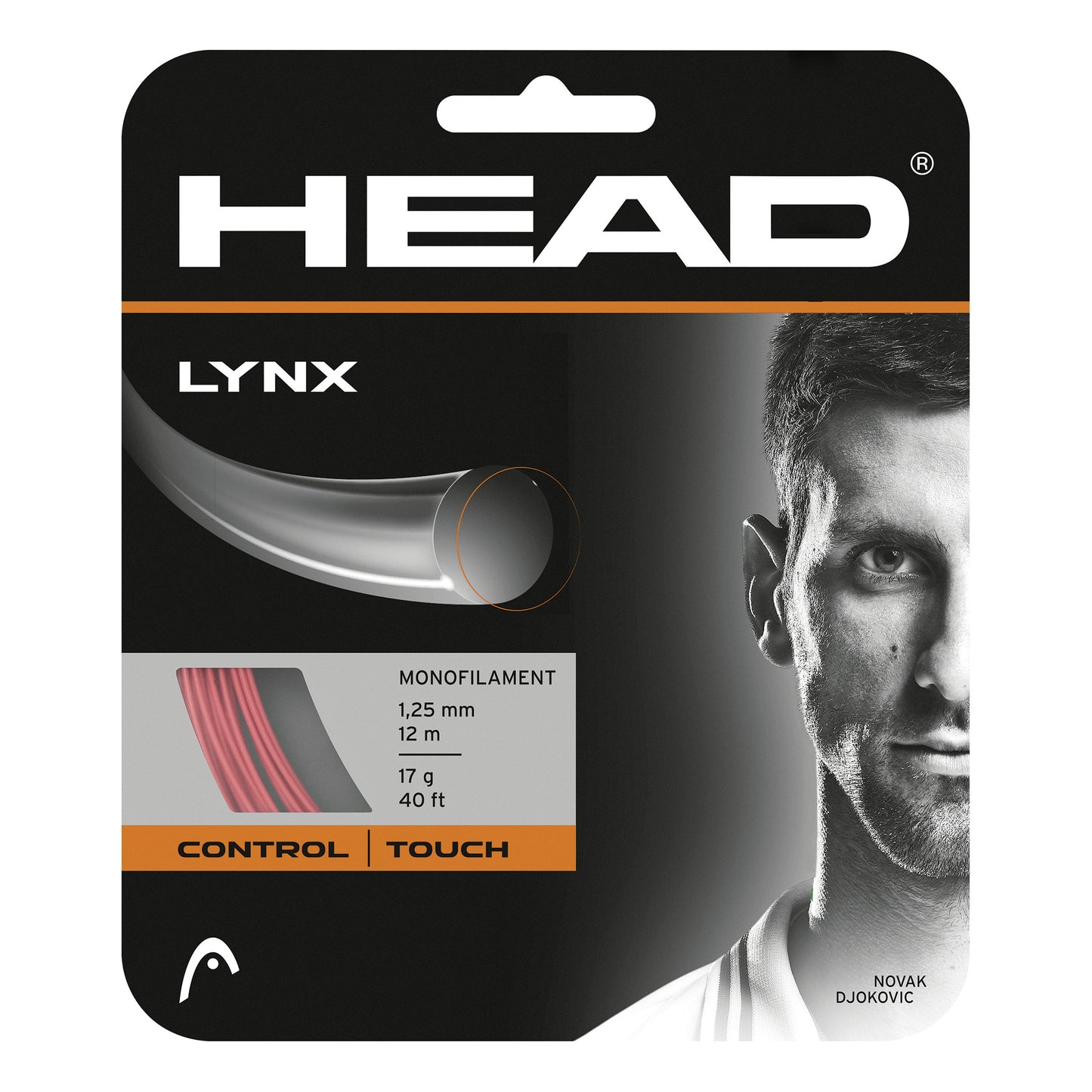 HEAD Lynx  Výpletová sada 12m -červená