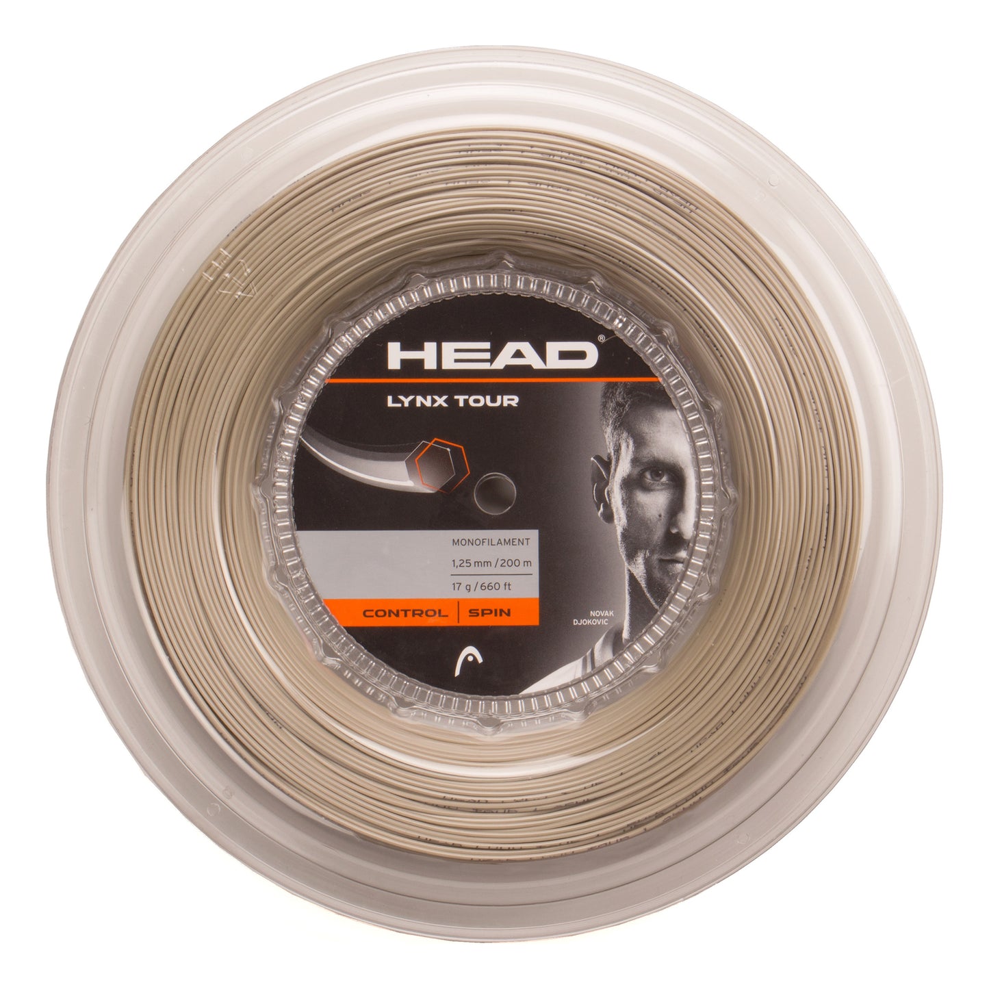 HEAD Lynx Tour Reel Výplet-Role 200m-Přírodní Barvy