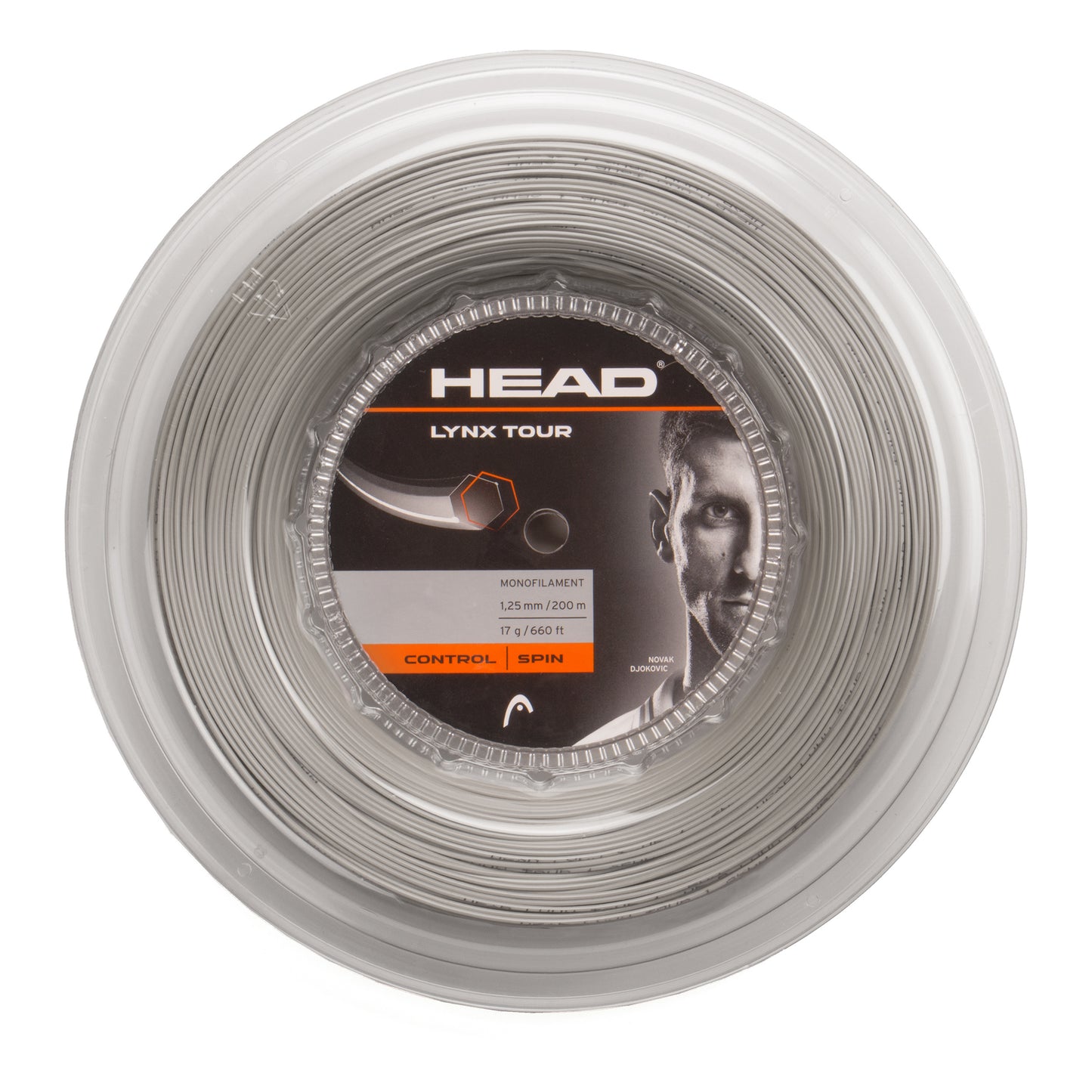 HEAD Lynx Tour Reel Výplet-Role 200m-Šedá