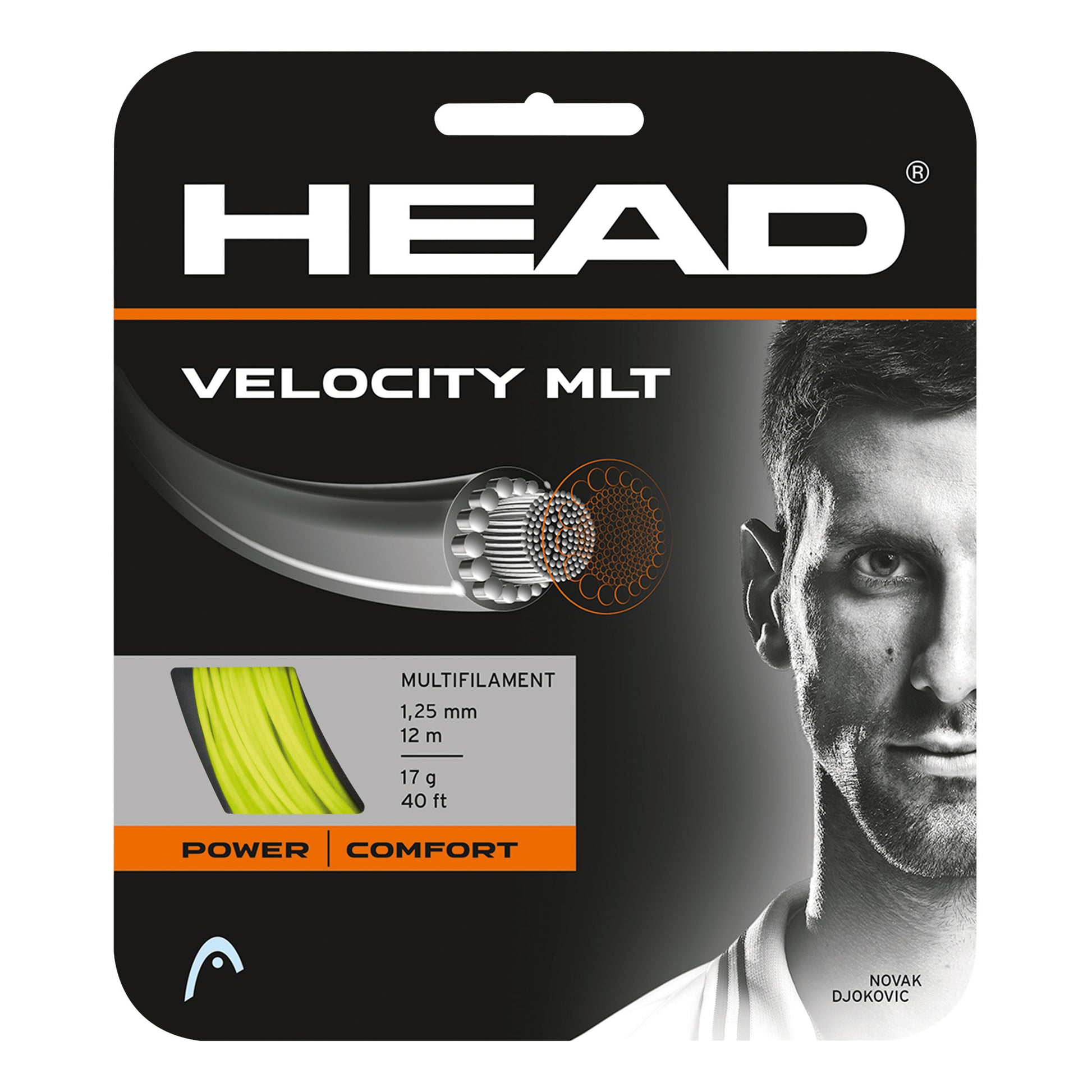HEAD Velocity MLT Výpletová Sada 12m-Žlutá