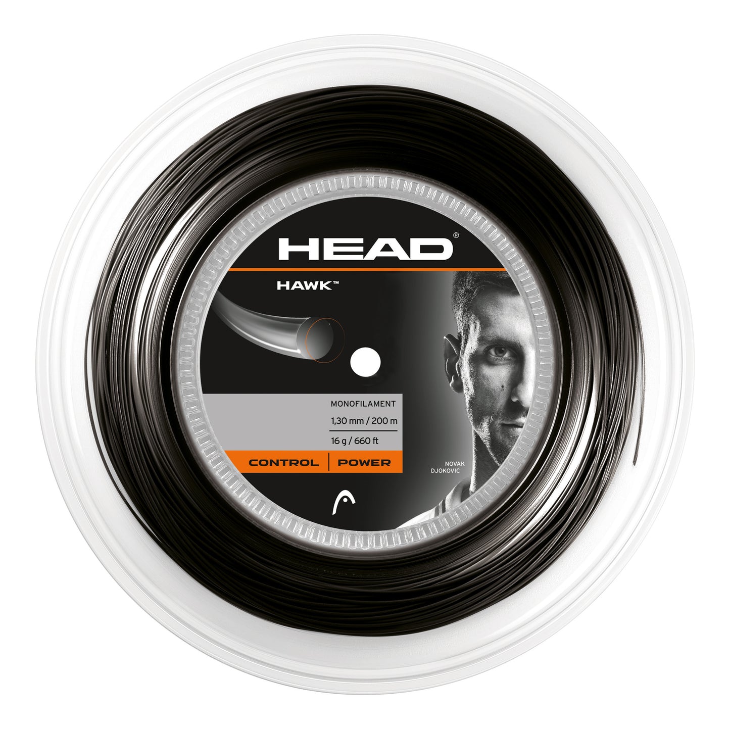 HEAD Hawk Výplet-Role 200m-Černá