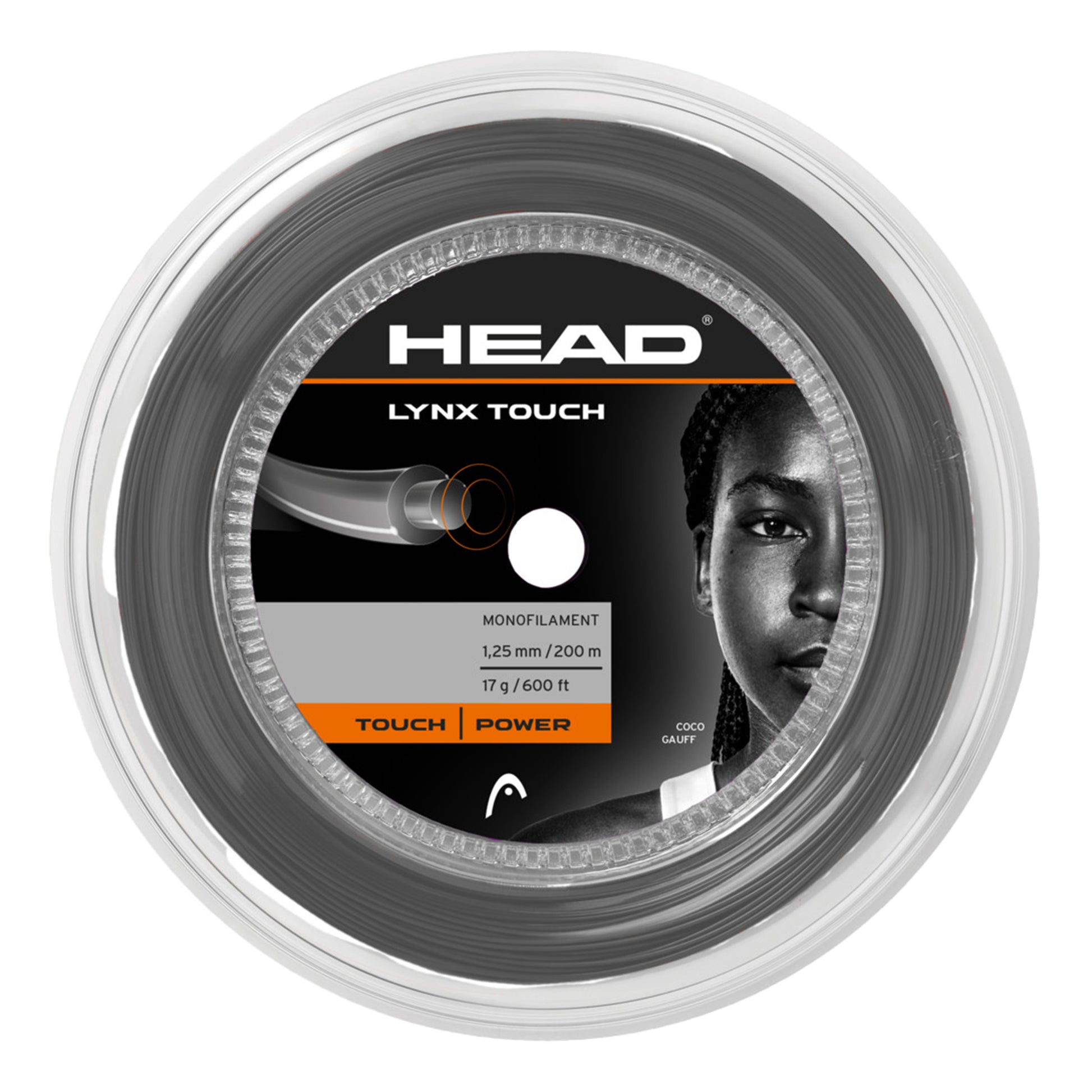 HEAD Lynx Touch Výplet-Role 200m-Šedá
