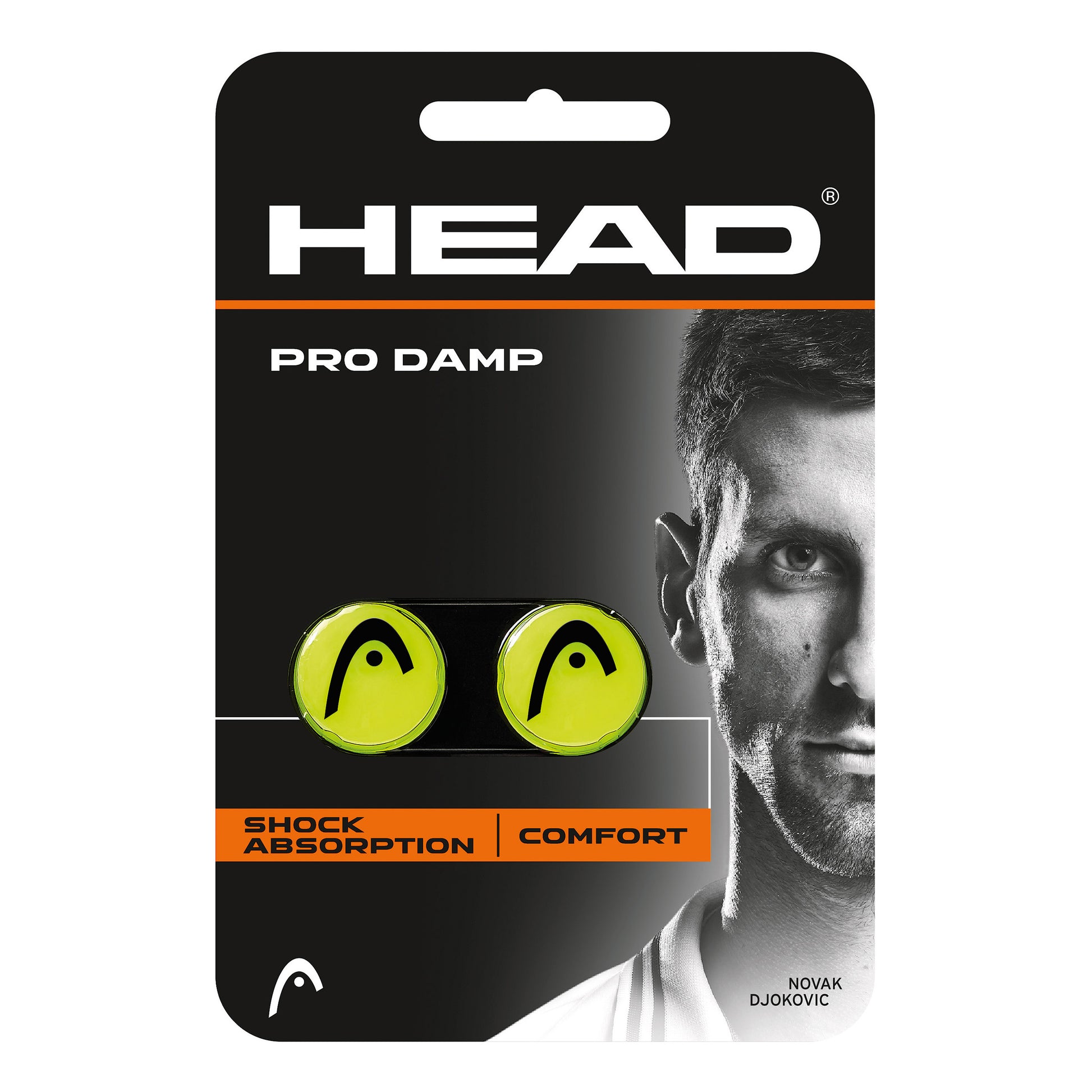 HEAD Pro Damp Tlumítko Vibrací 2ks V Baleni-Žlutá