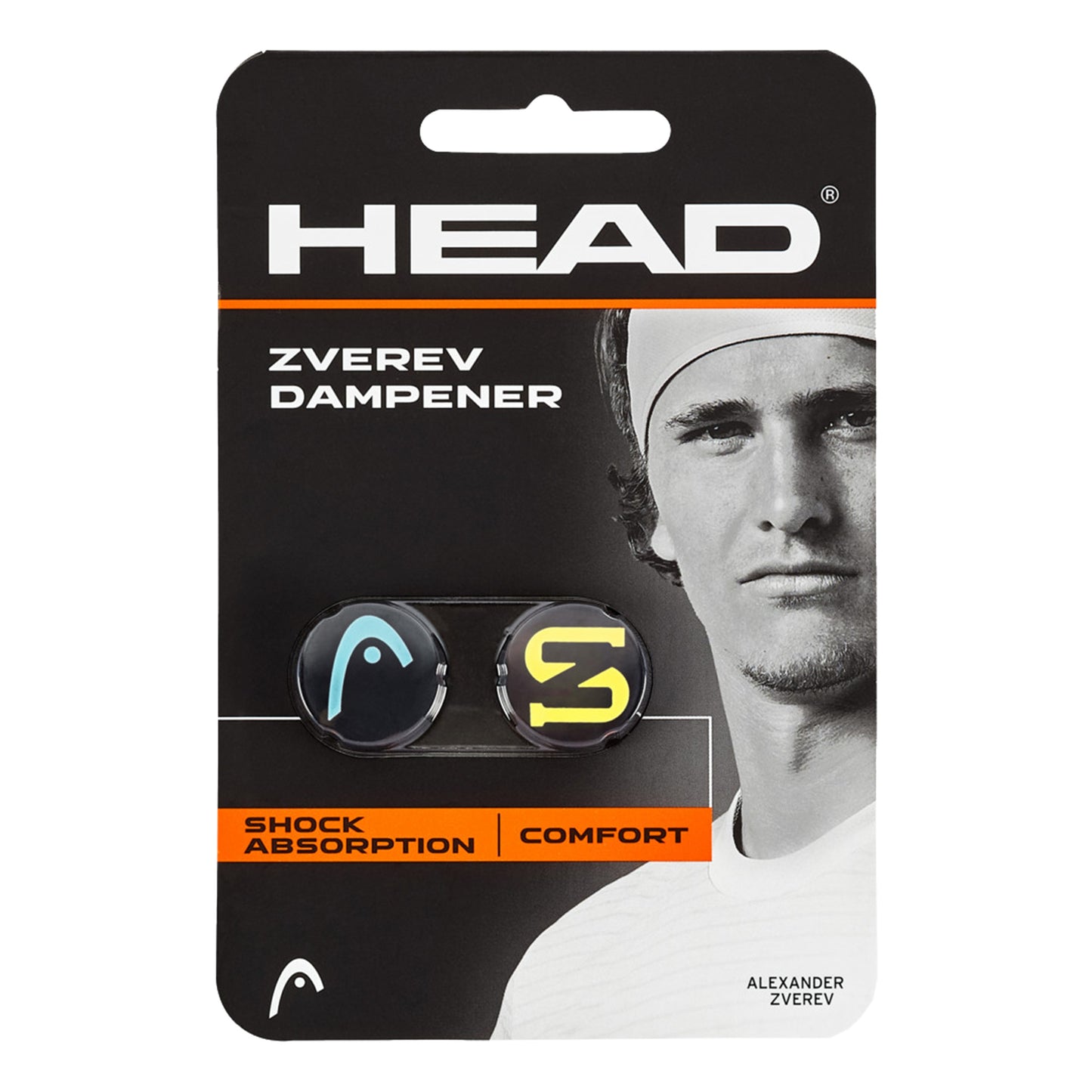 HEAD Zverev Tlumítko Vibrací 2ks V Baleni-Modrá,Žlutá