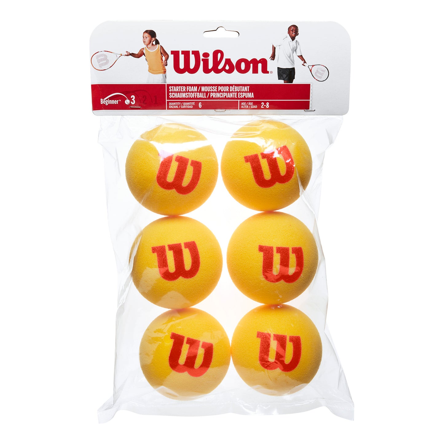 Wilson Starter Foam Balls (Stage 3) 6ks V Pytli