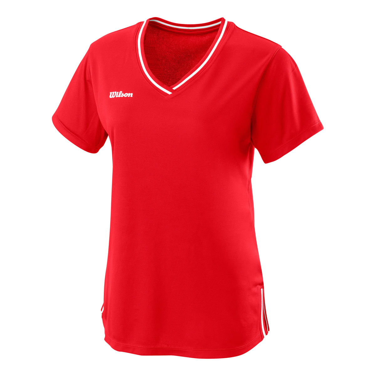 Wilson II V-Neck Tričko Dámy - červená,