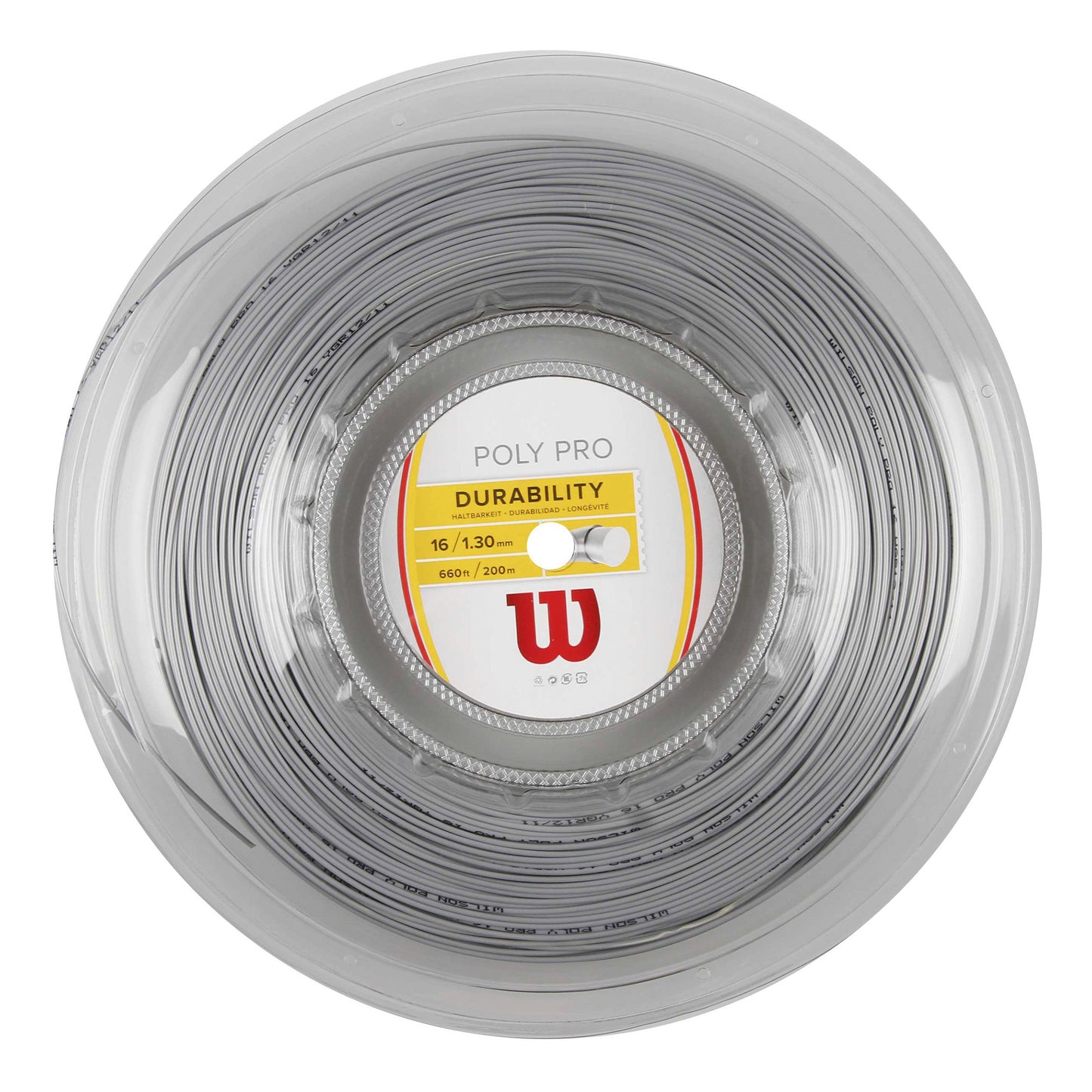 Wilson Poly Pro Výplet-Role 200m-Stříbrná