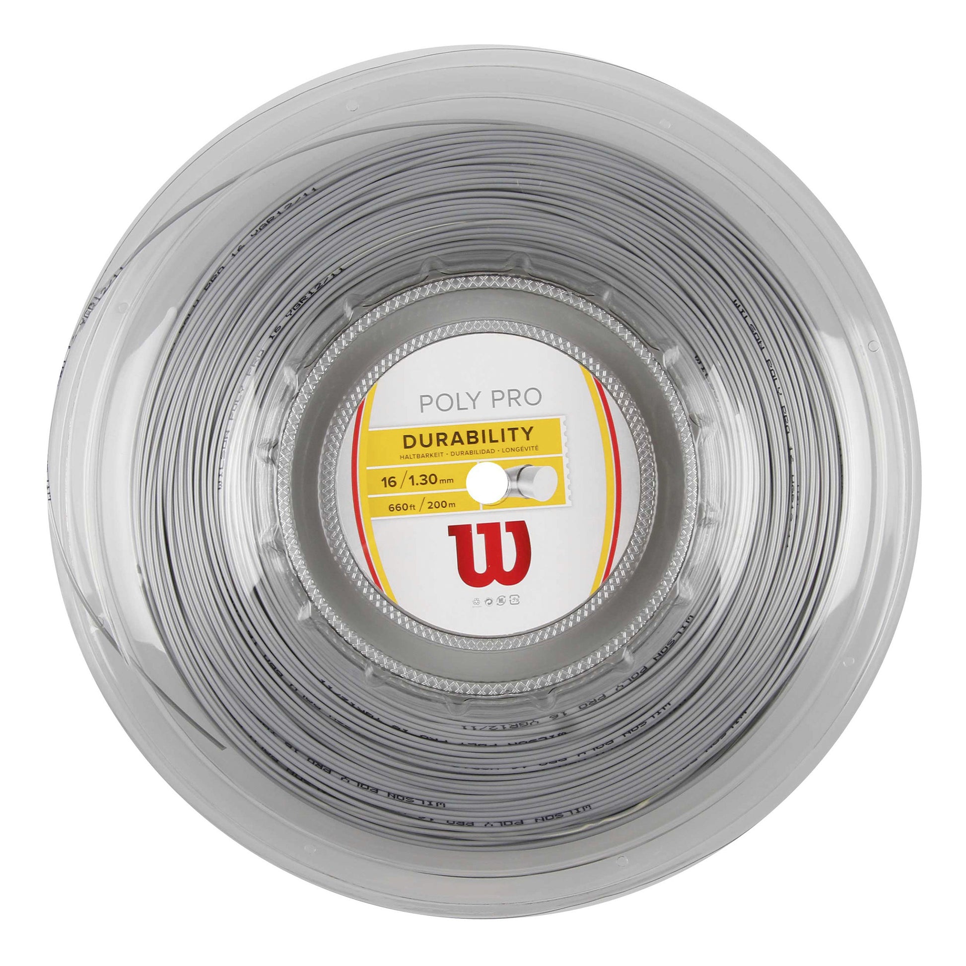 Wilson Poly Pro Výplet-Role 200m-Stříbrná