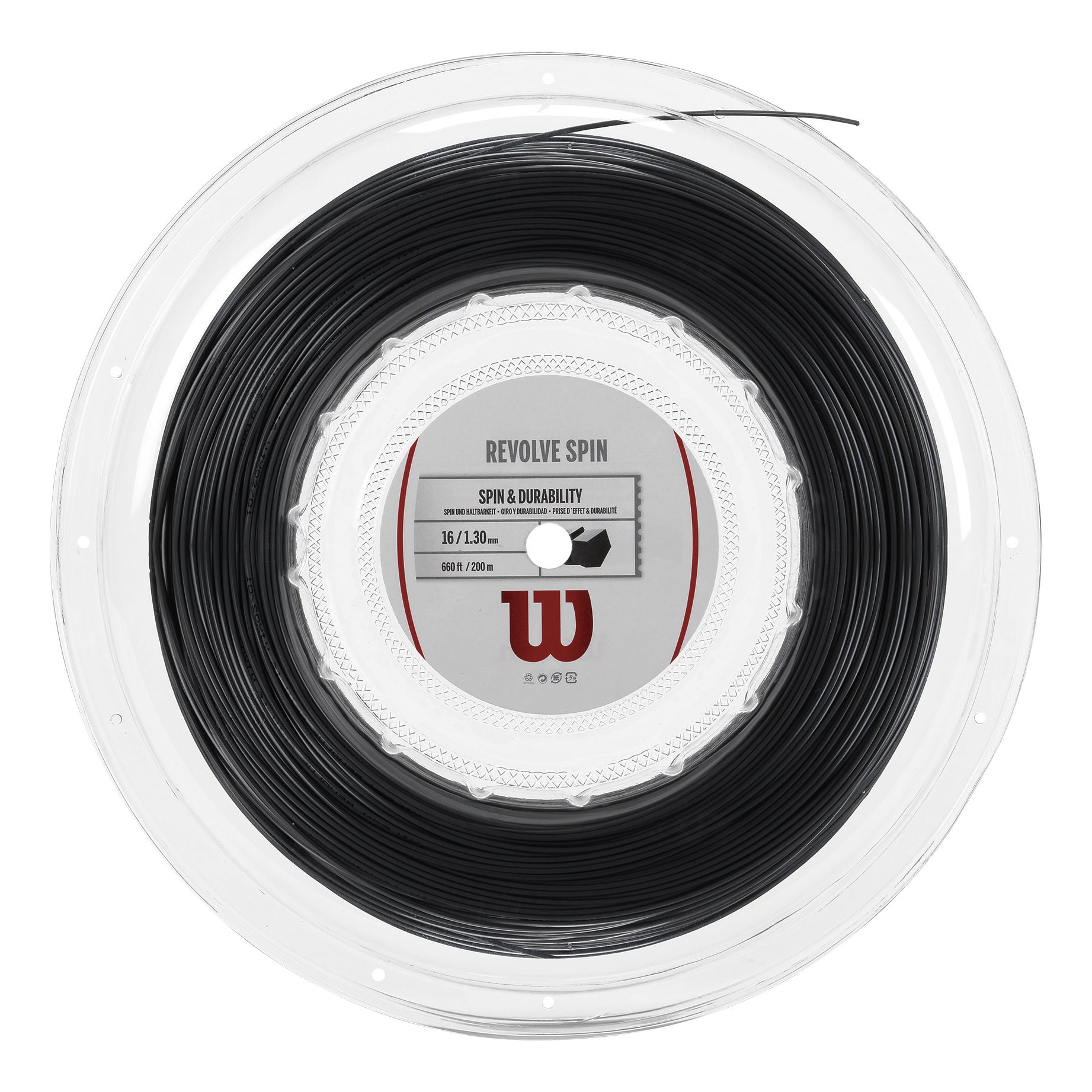 Wilson Revolve Spin Výplet-Role 200m-Černá