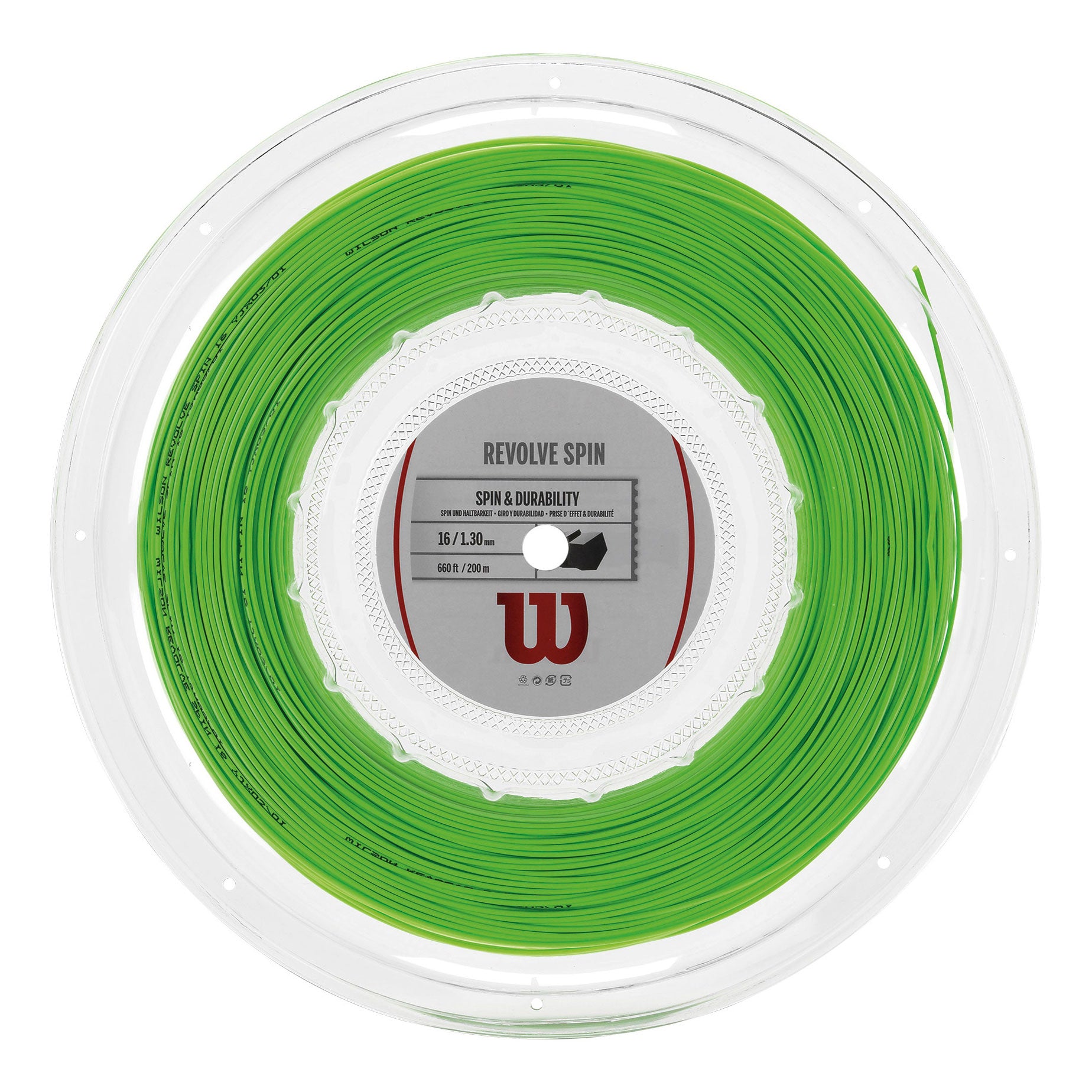 Wilson Revolve Spin Výplet-Role 200m-Zelená