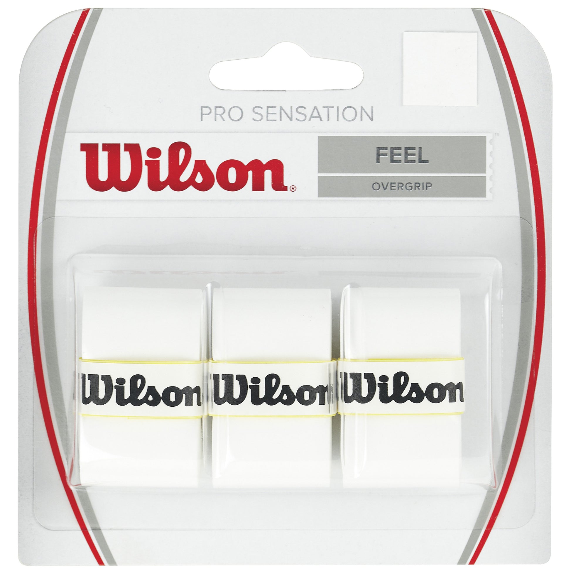 Wilson Pro Overgrip Sensation 3ks V Baleni-Bílá