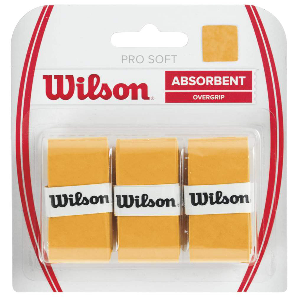 Wilson Soft Overgrip 3ks V Baleni-Zlatá