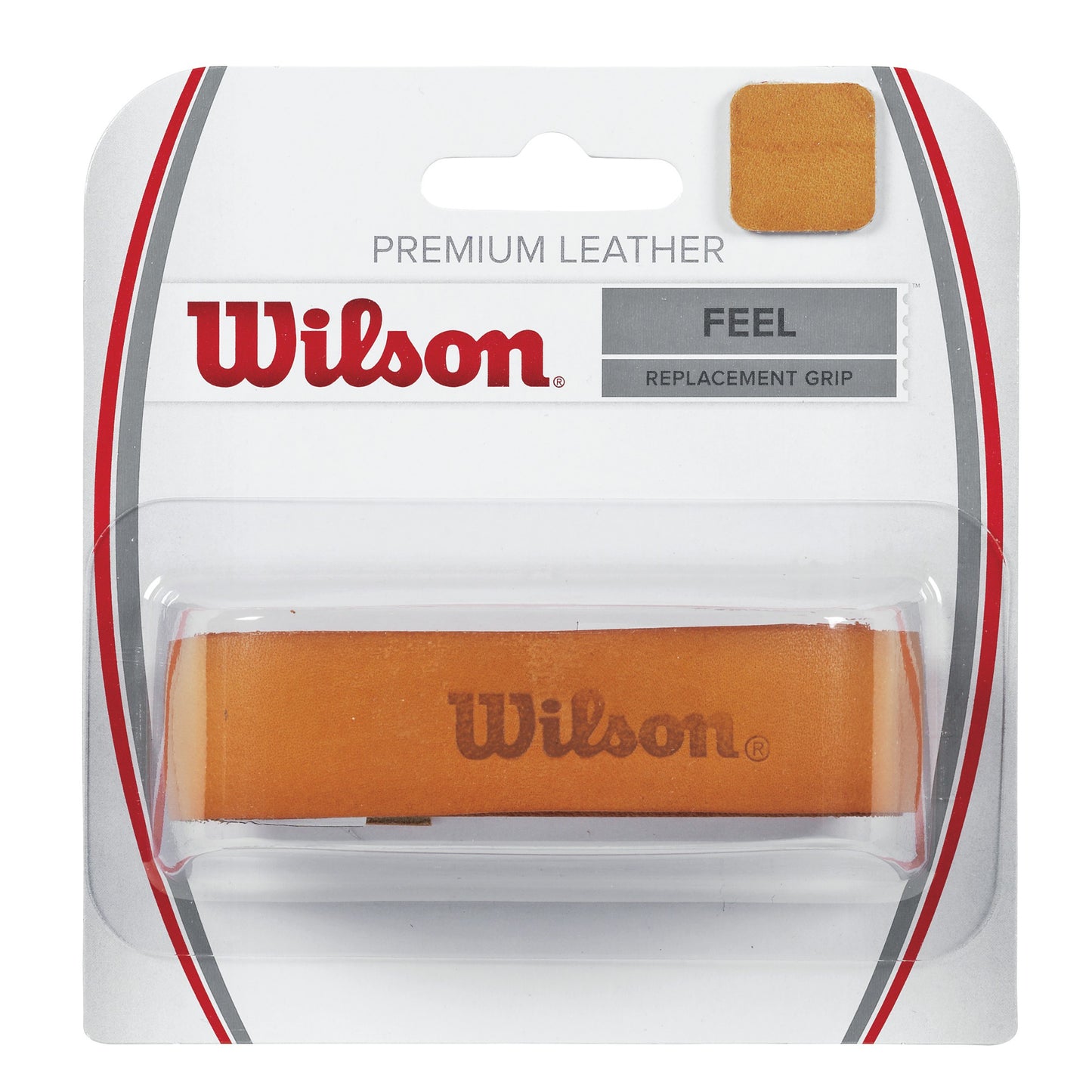 Wilson Premium Leather Replacement Grip 1ks V Balení-Hnědá