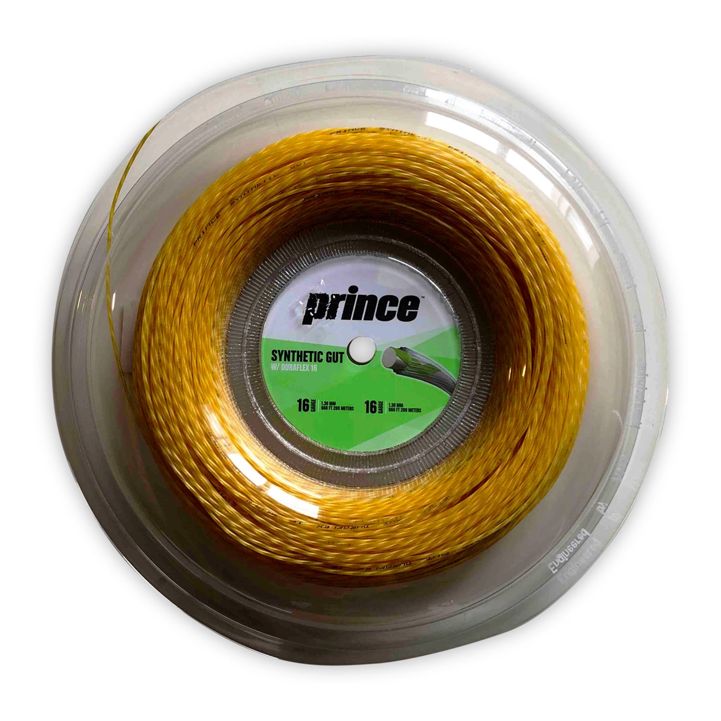 Prince Synthetic Gut Duraflex Výplet-Role 200m-Zlatá