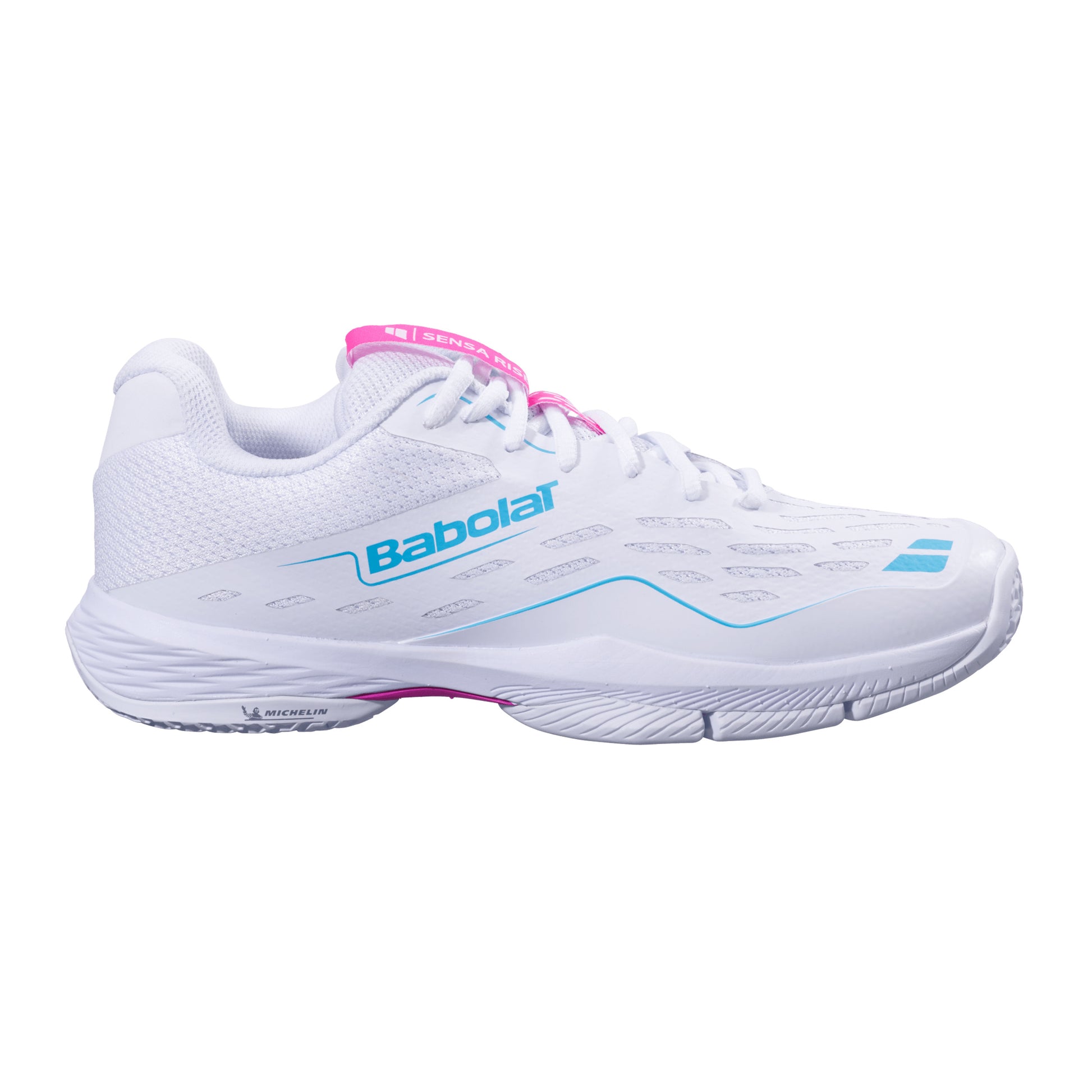 Babolat Sensa Rise Women Obuv Na Padel Dámy-Bílá,Červená