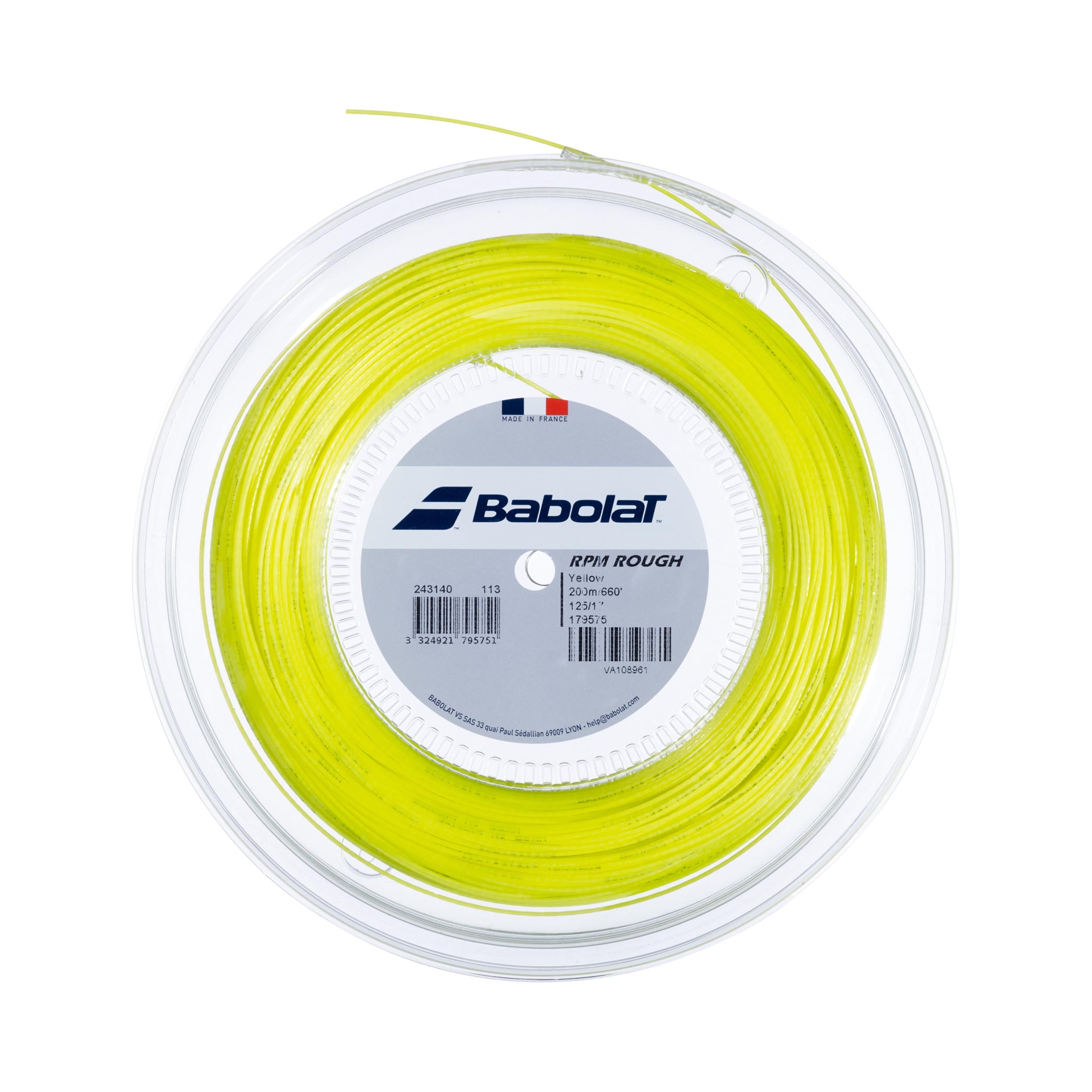 Babolat RPM Rough Výplet-Role 200m-Žlutá