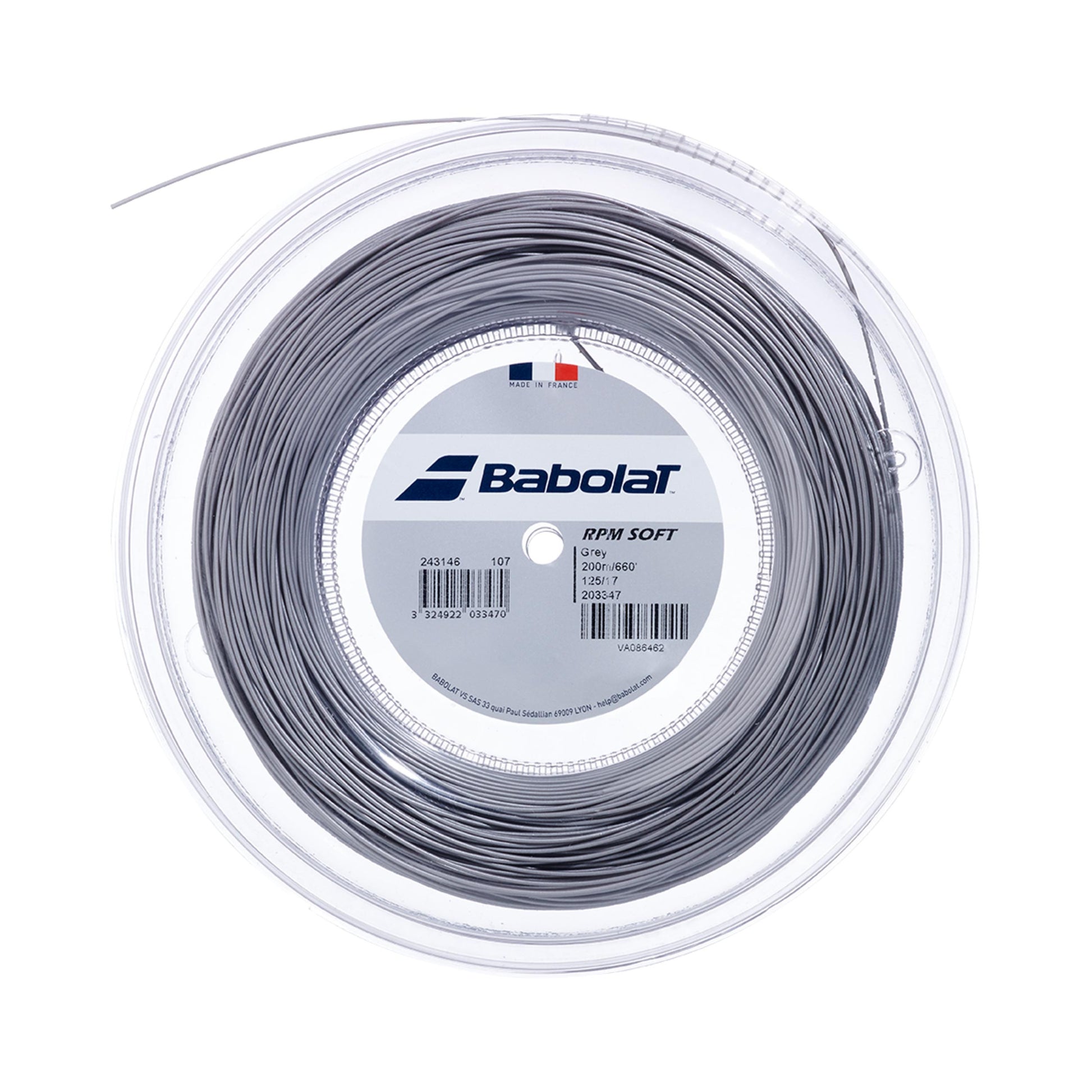 Babolat RPM Soft Výplet-Role 200m-Šedá