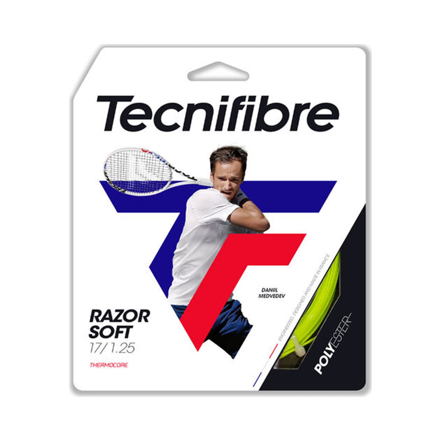 Tecnifibre Razor Soft 12m Výpletová Sada-Limetková