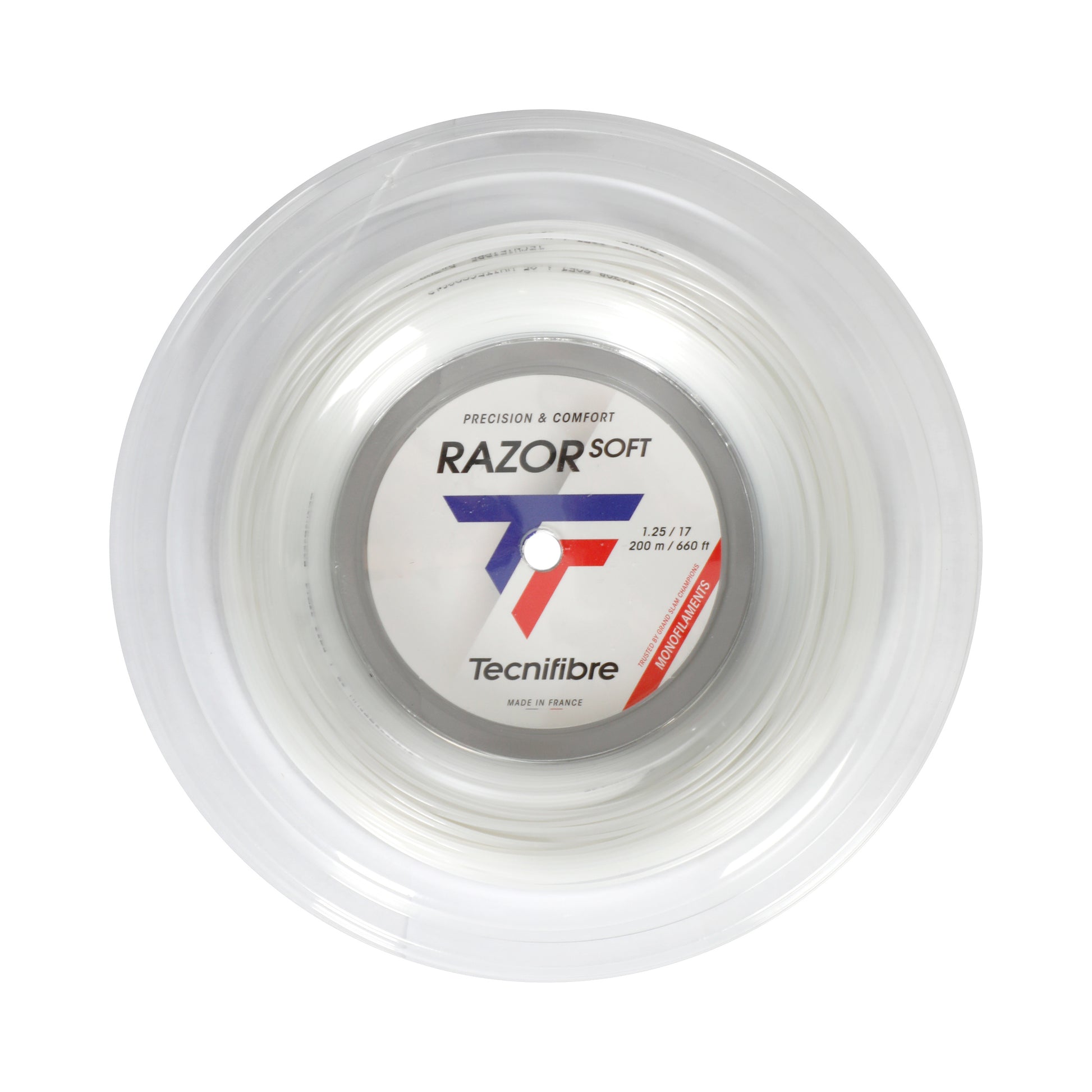 Tecnifibre Razor Soft 200m Výplet-Role-Bílá