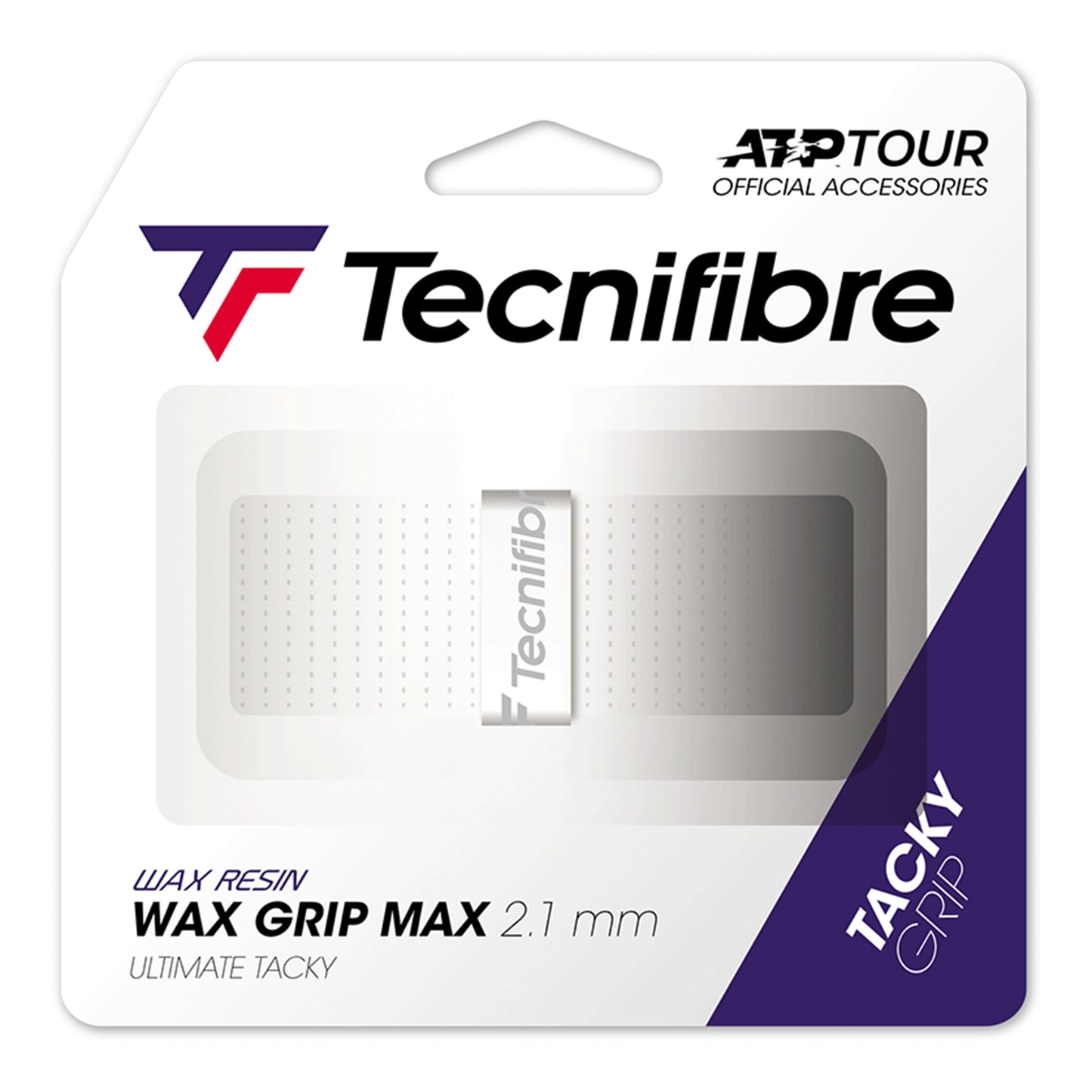 Tecnifibre Wax Max Grip 1ks V Balení-Bílá