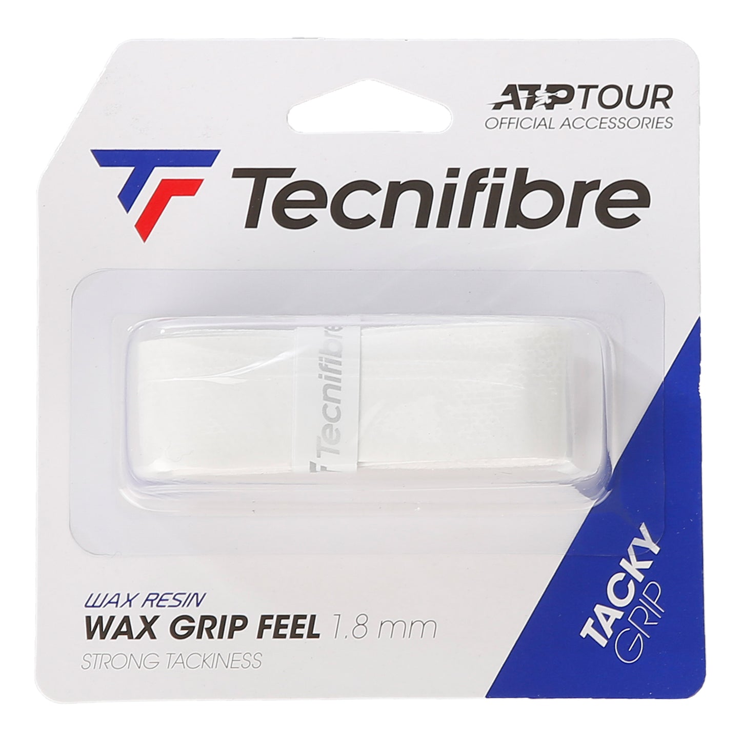 Tecnifibre Wax Feel Grip 1ks V Balení-Bílá