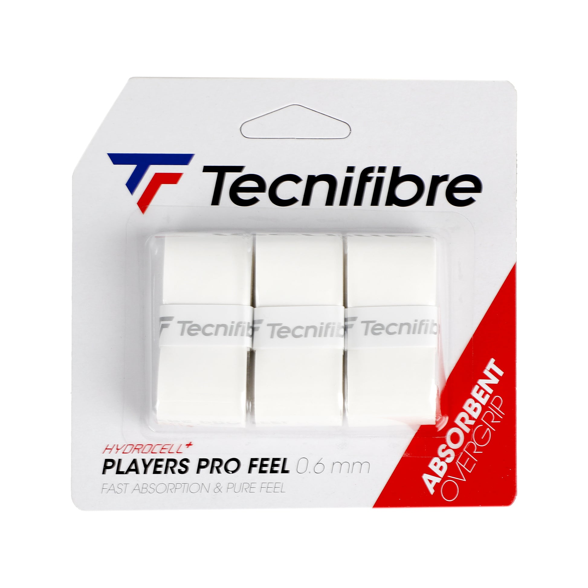 Tecnifibre Player Pro Feel 3ks V Baleni-Bílá