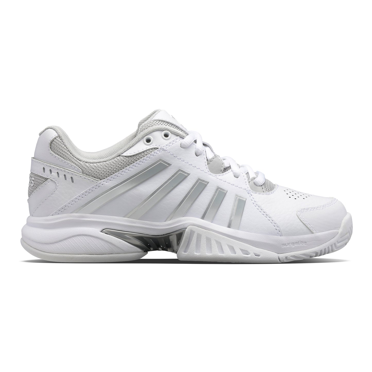 K-Swiss Receiver V Obuv na všechny povrchy Dámy - bílá, stříbrná
