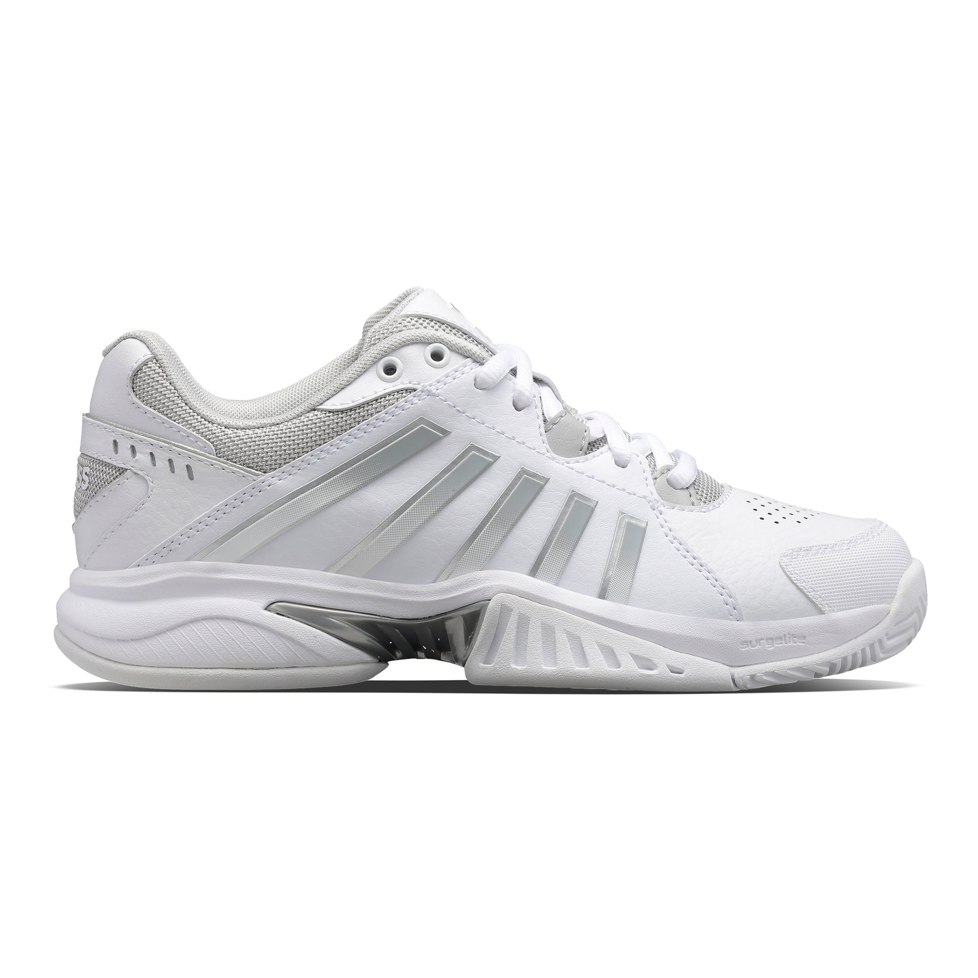 K-Swiss Receiver V Obuv na všechny povrchy Dámy - bílá, stříbrná