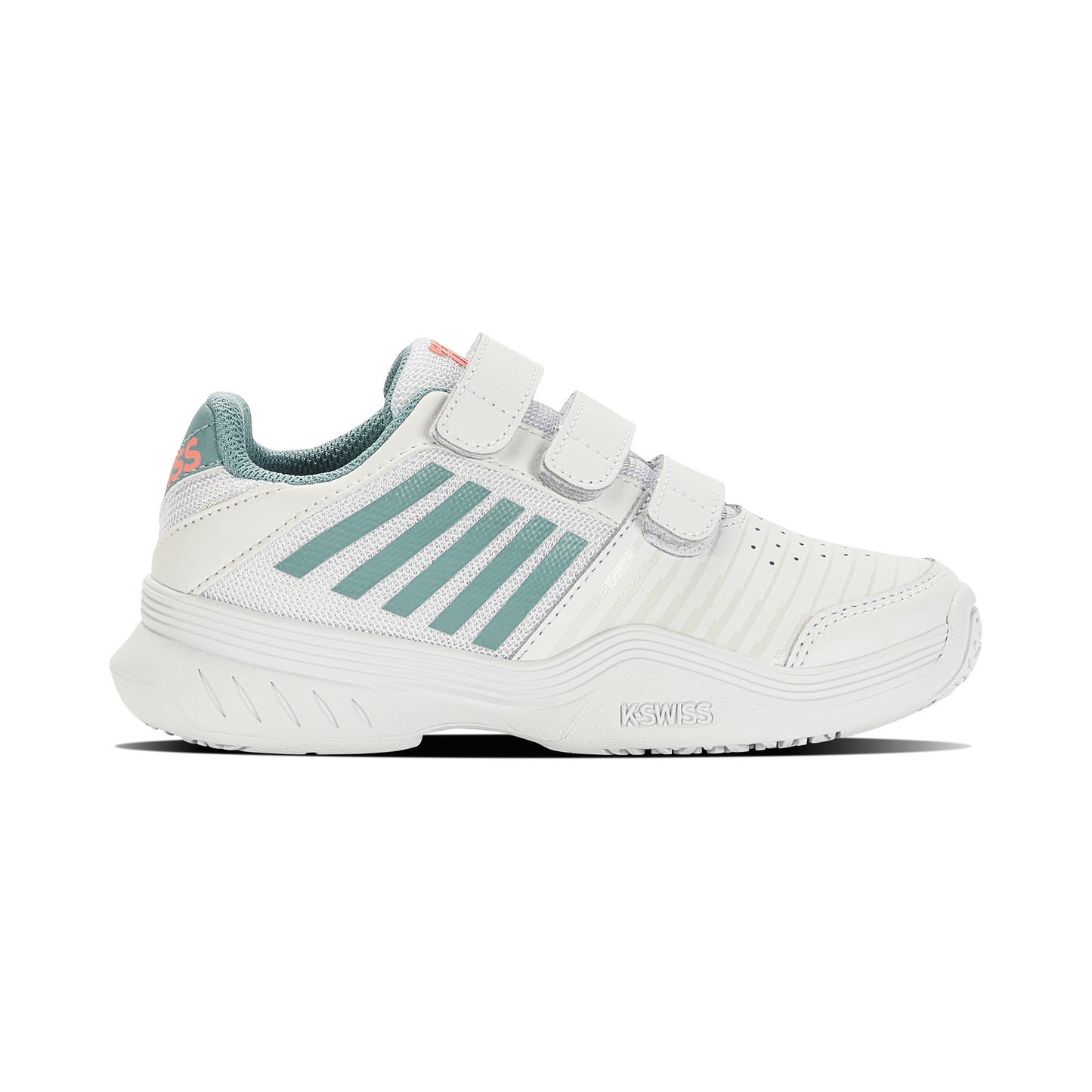 K-Swiss Court Express Strap Omni Obuv na všechny povrchy Děti-bílá,tyrkysová